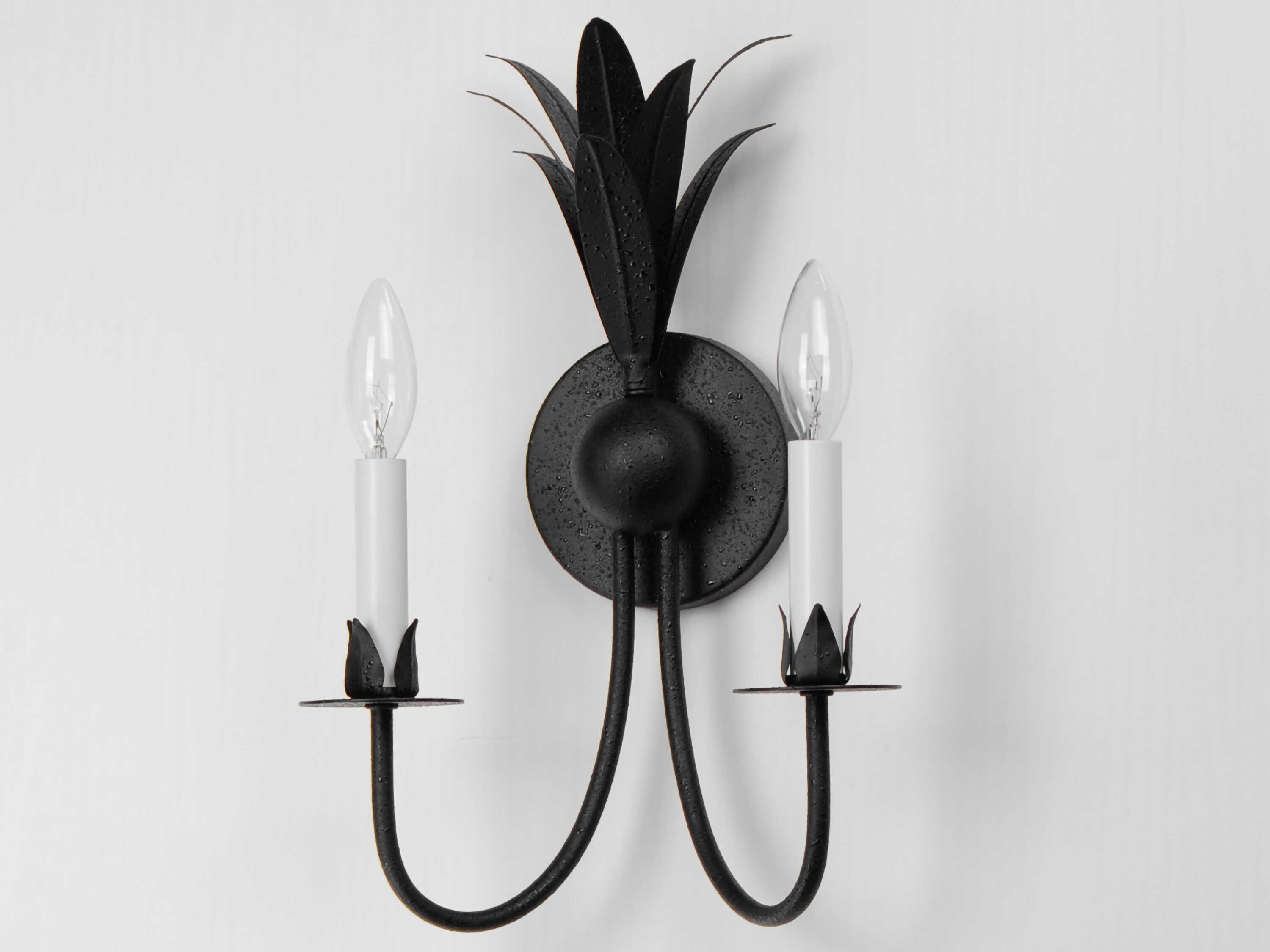 Maxim Lighting Paloma 2-Light Anthracite Black Wall Sconce