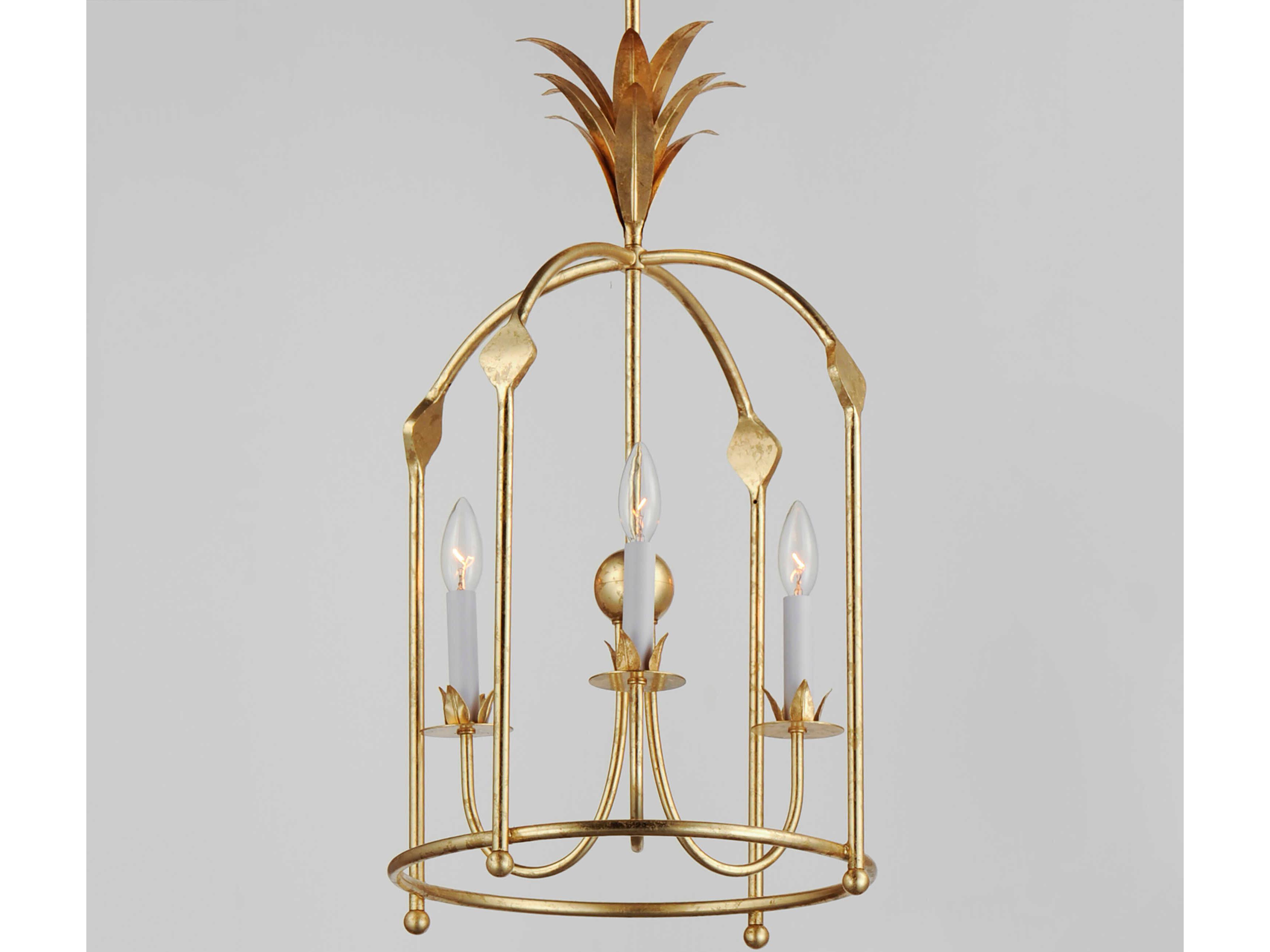 Maxim Lighting Paloma 3-Light Gold Leaf Pendant