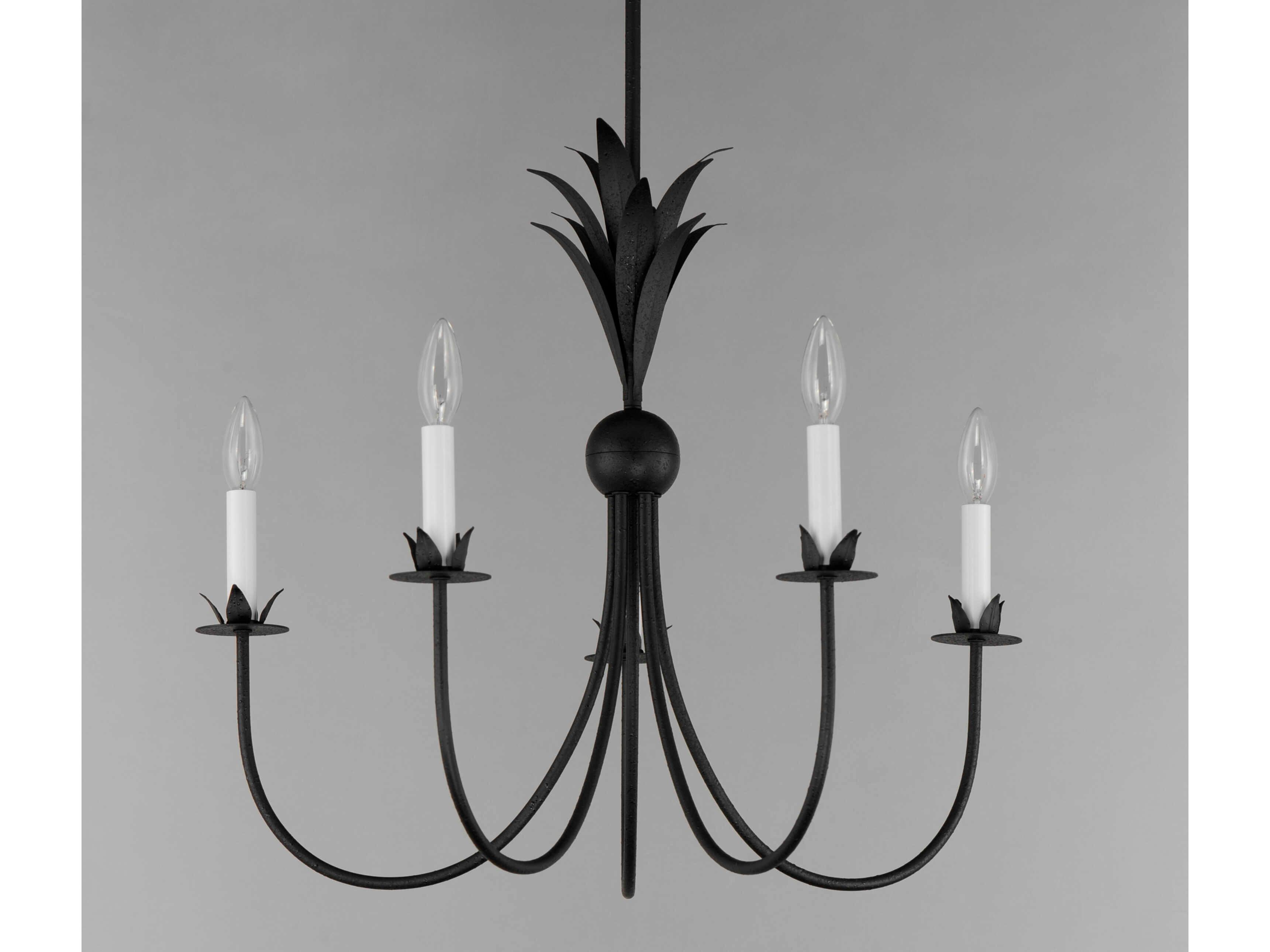 Maxim Lighting Paloma 5-Light Anthracite Black Candelabra Chandelier