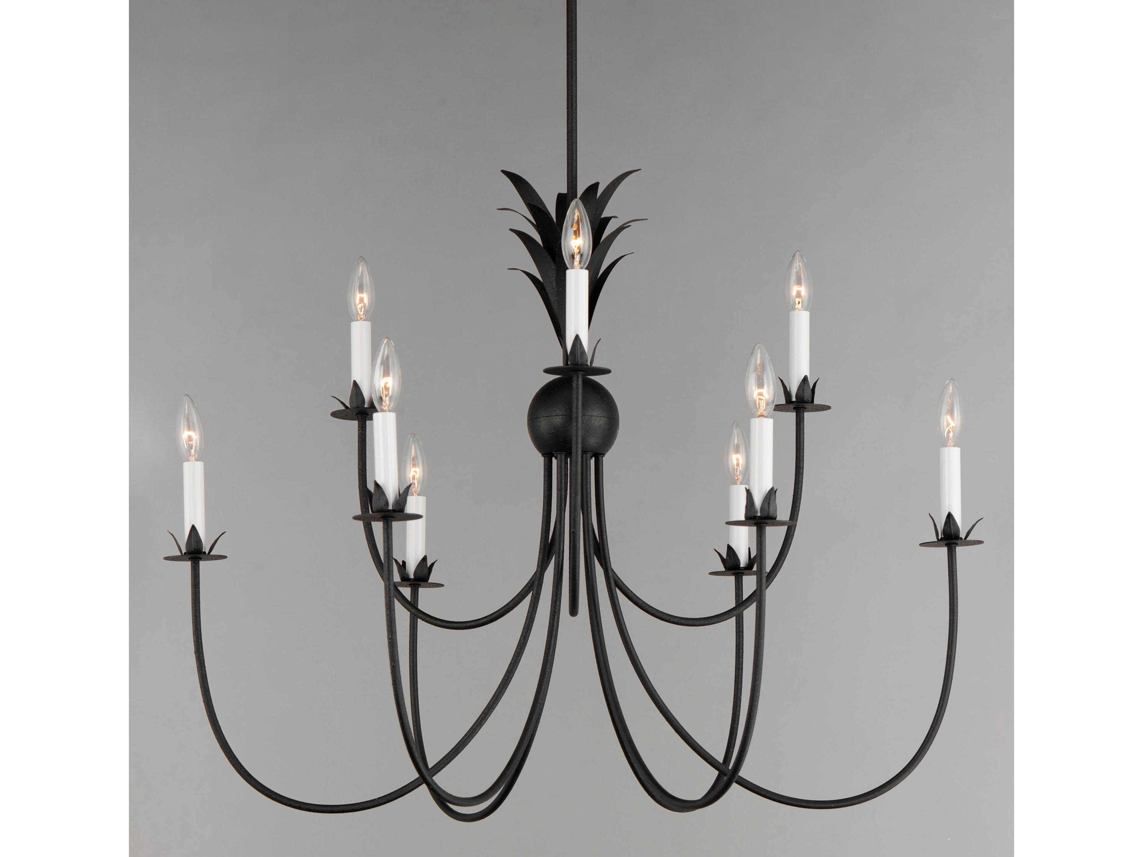 Maxim Lighting Paloma 9-Light Anthracite Black Candelabra Chandelier