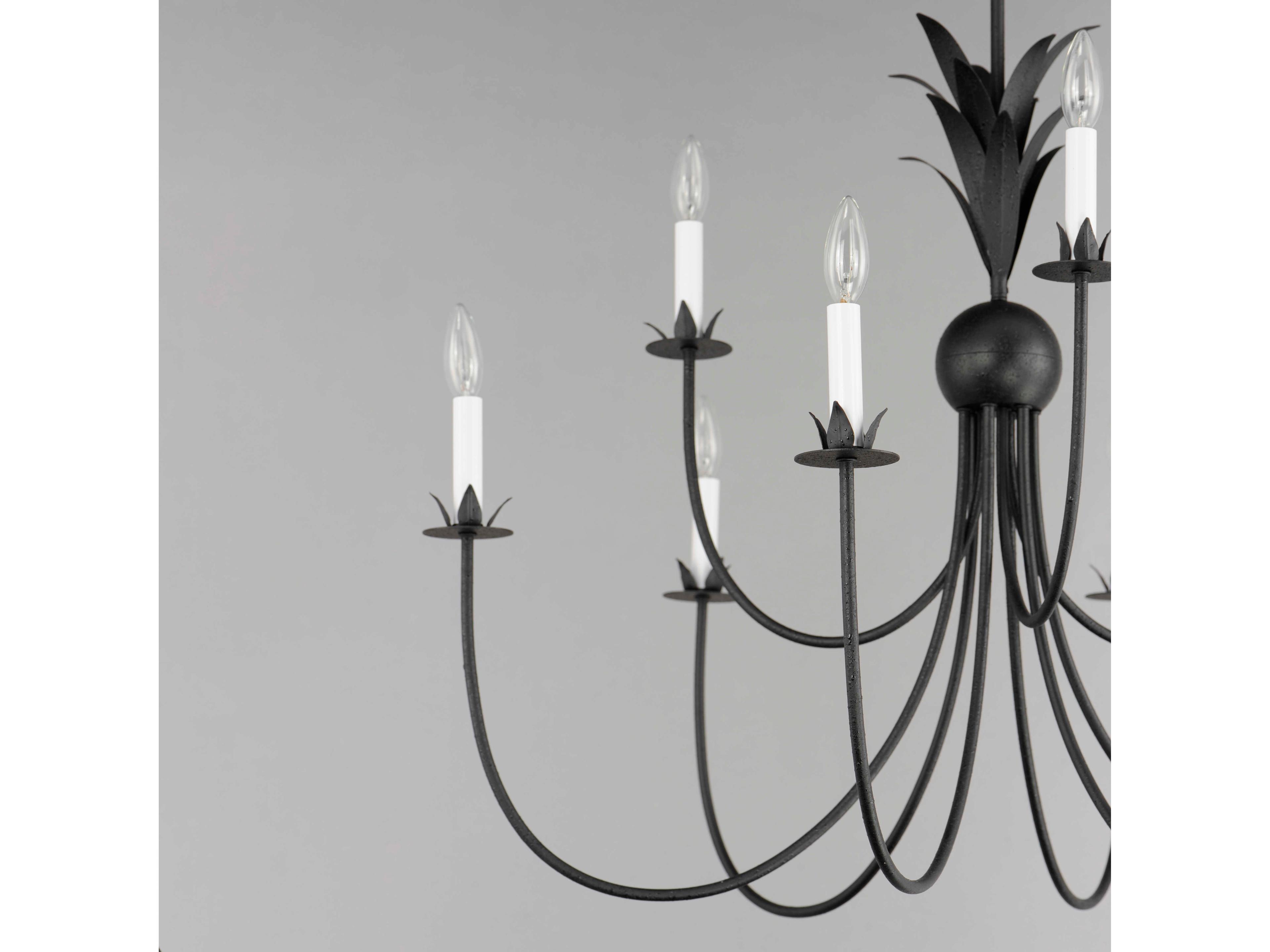 Maxim Lighting Paloma 9-Light Anthracite Black Candelabra Chandelier