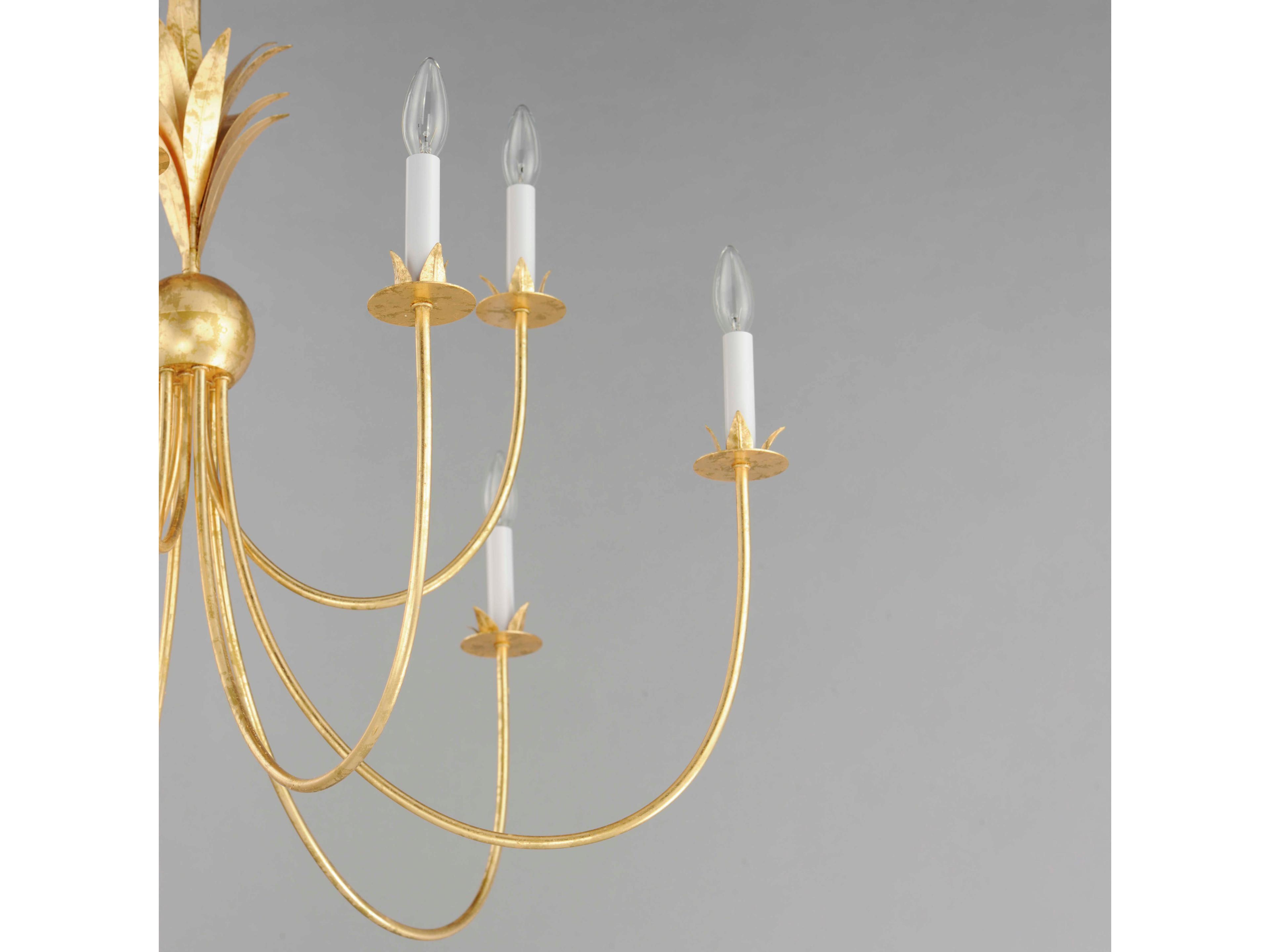 Maxim Lighting Paloma 9-Light Gold Leaf Candelabra Chandelier