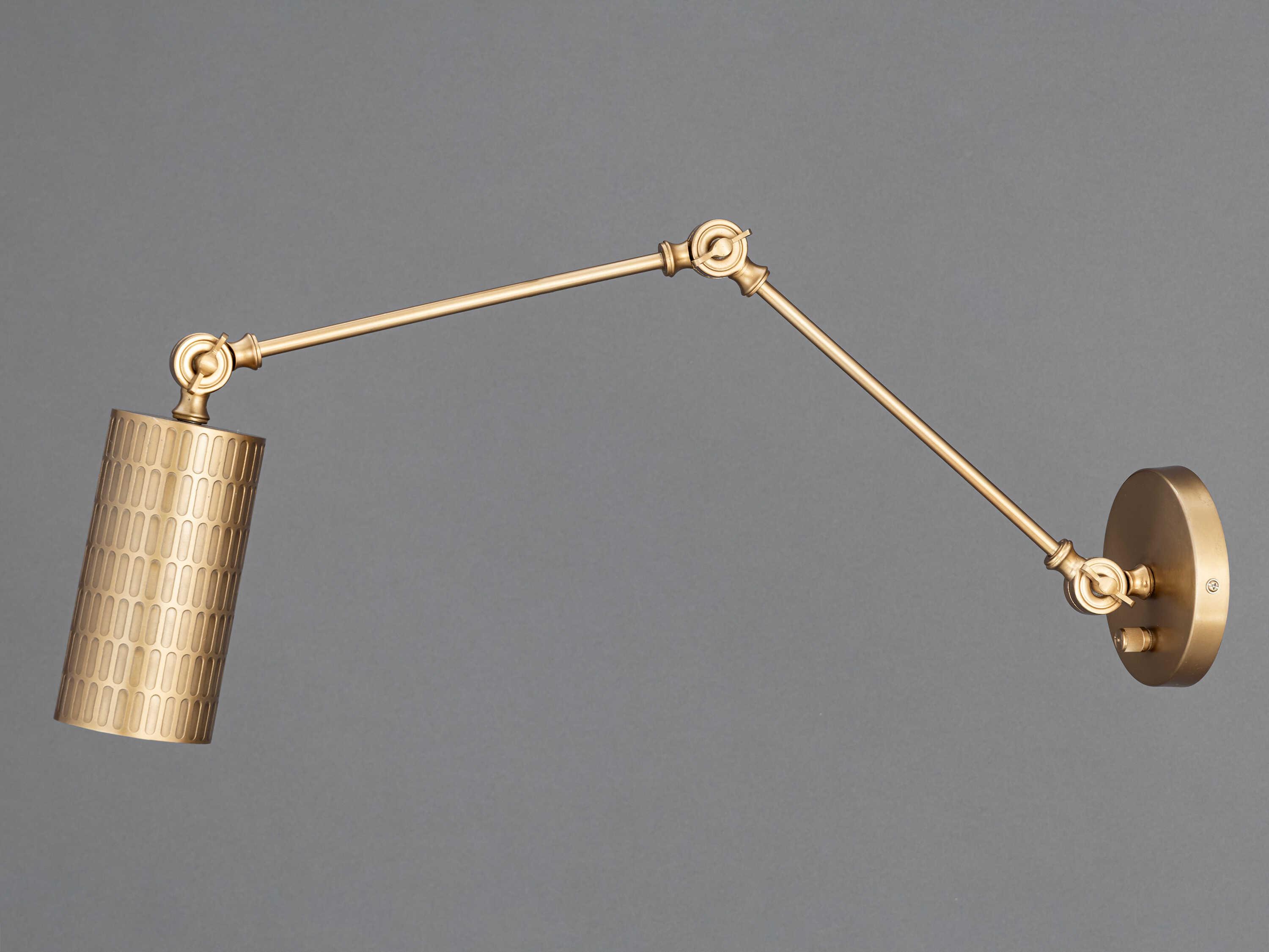 Maxim Lighting Shaka 1-Light Weathered Brass Swing Wall Sconce