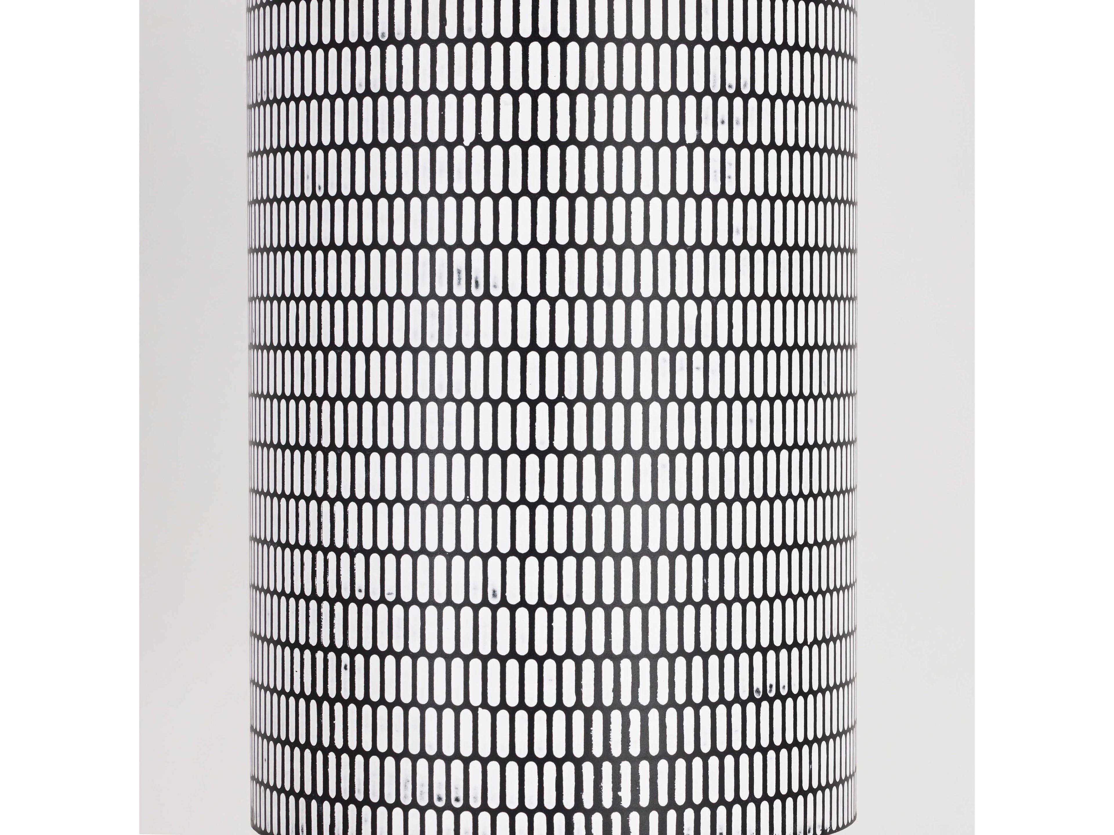 Maxim Lighting Shaka 1-Light Black White Cylinder Pendant