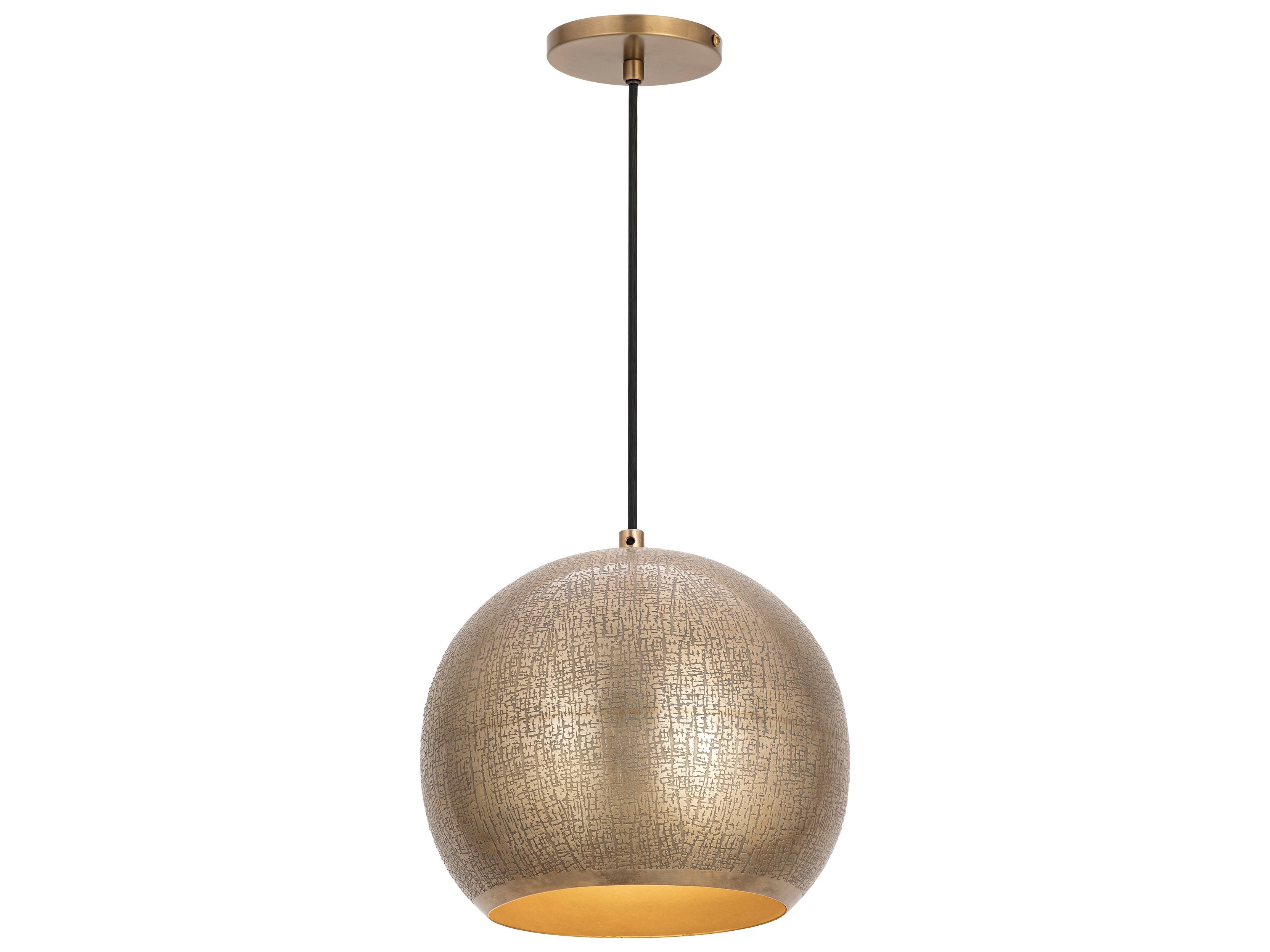 Maxim Lighting Aurelia 1-Light Weathered Brass Globe Mini Pendant