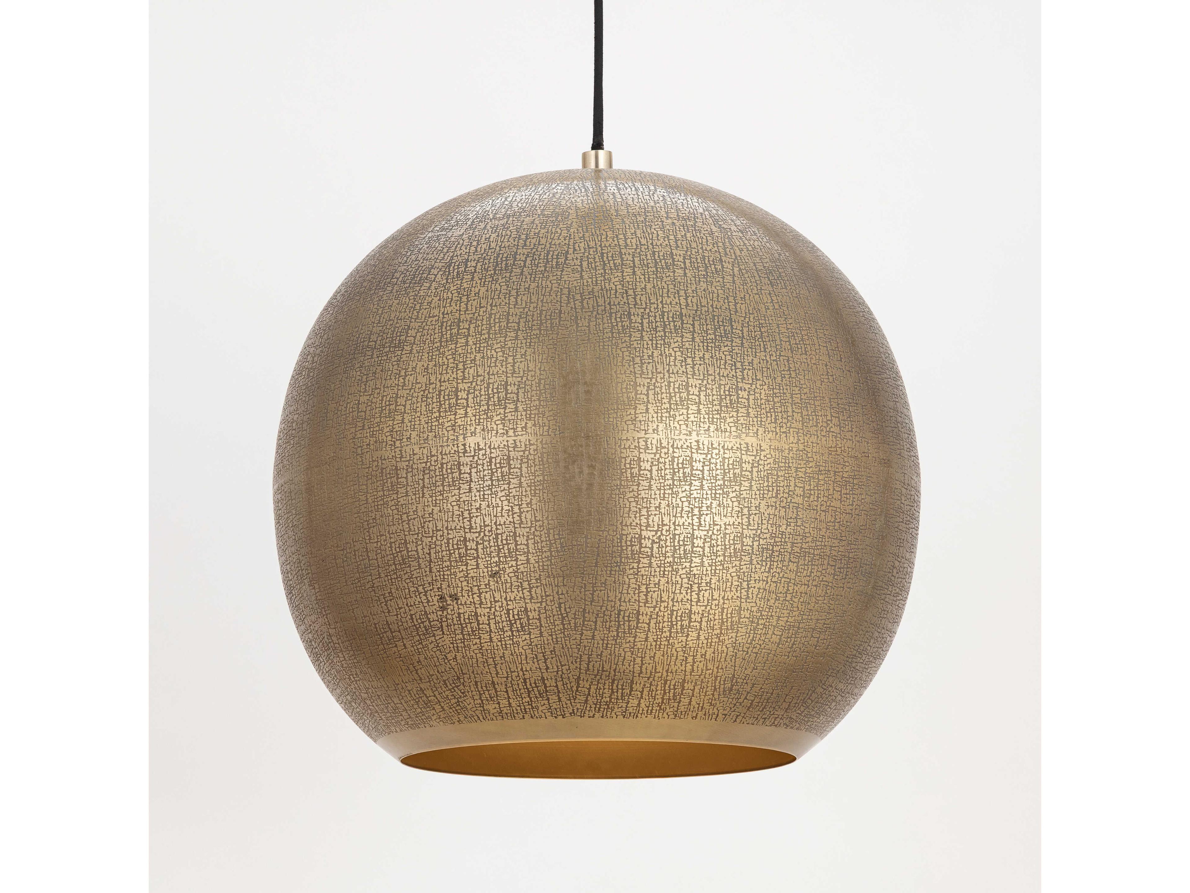 Maxim Lighting Aurelia 1-Light Weathered Brass Pendant