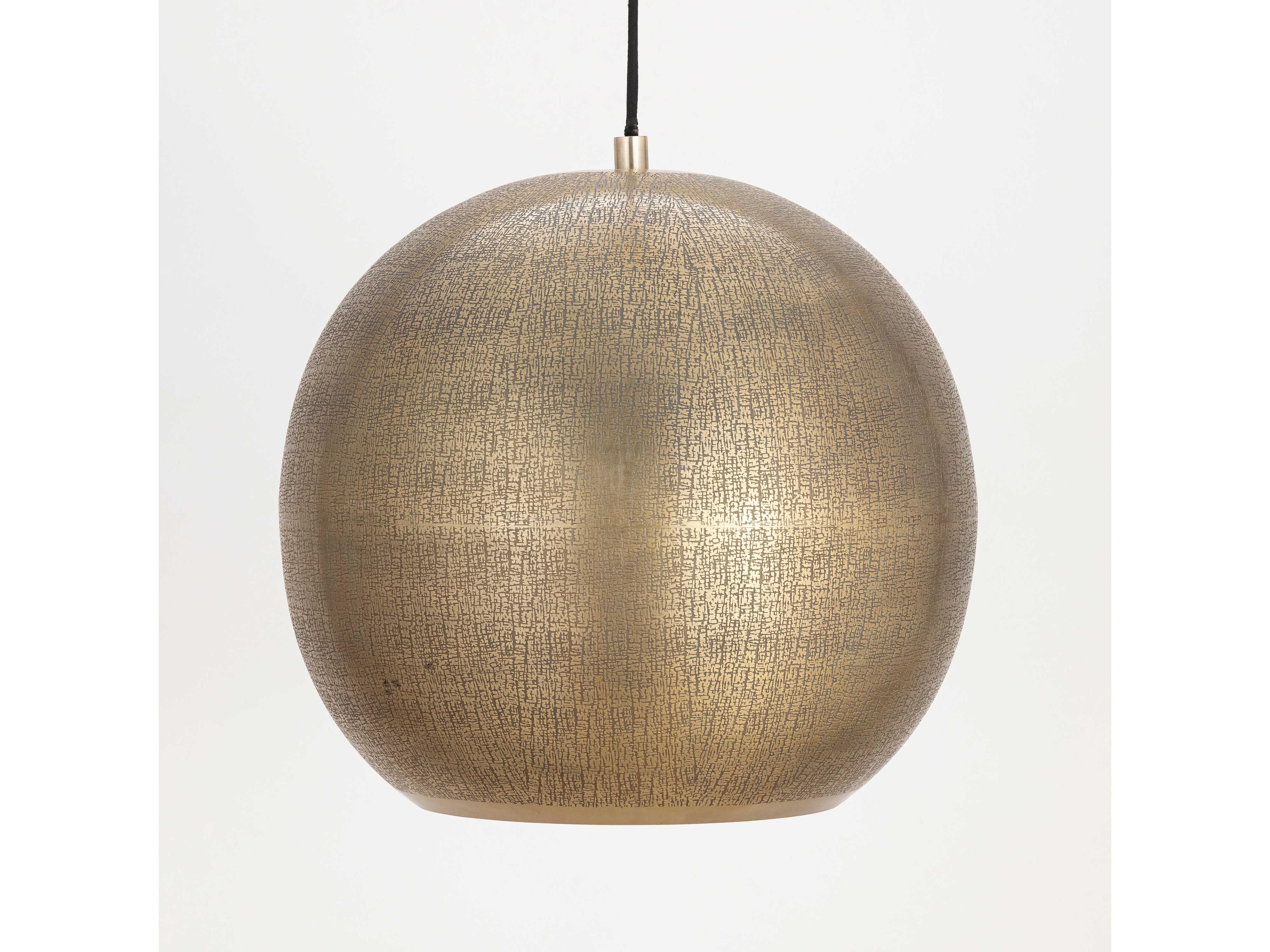 Maxim Lighting Aurelia 1-Light Weathered Brass Pendant