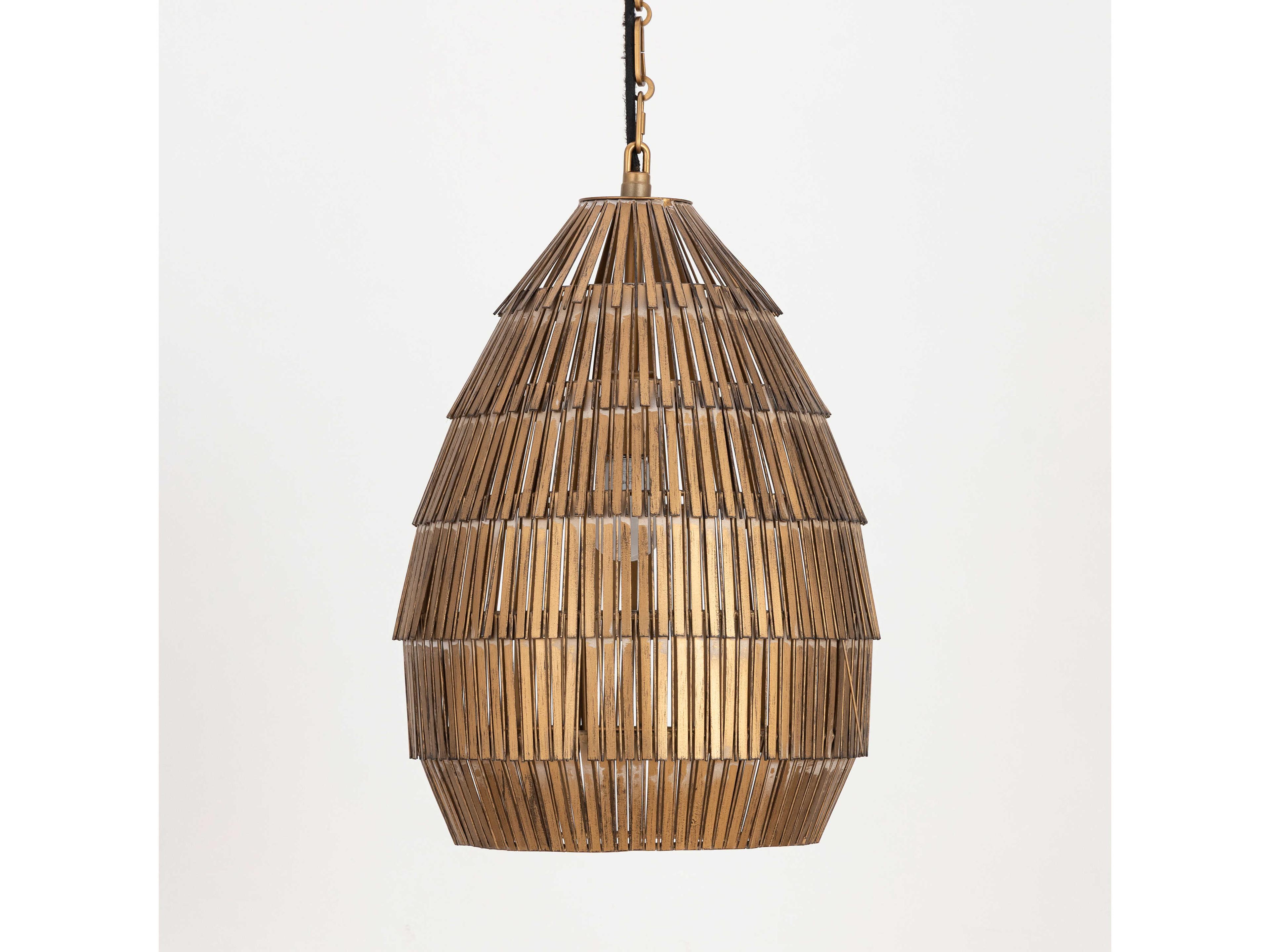 Maxim Lighting Gilda 1-Light Antique Brass Pendant