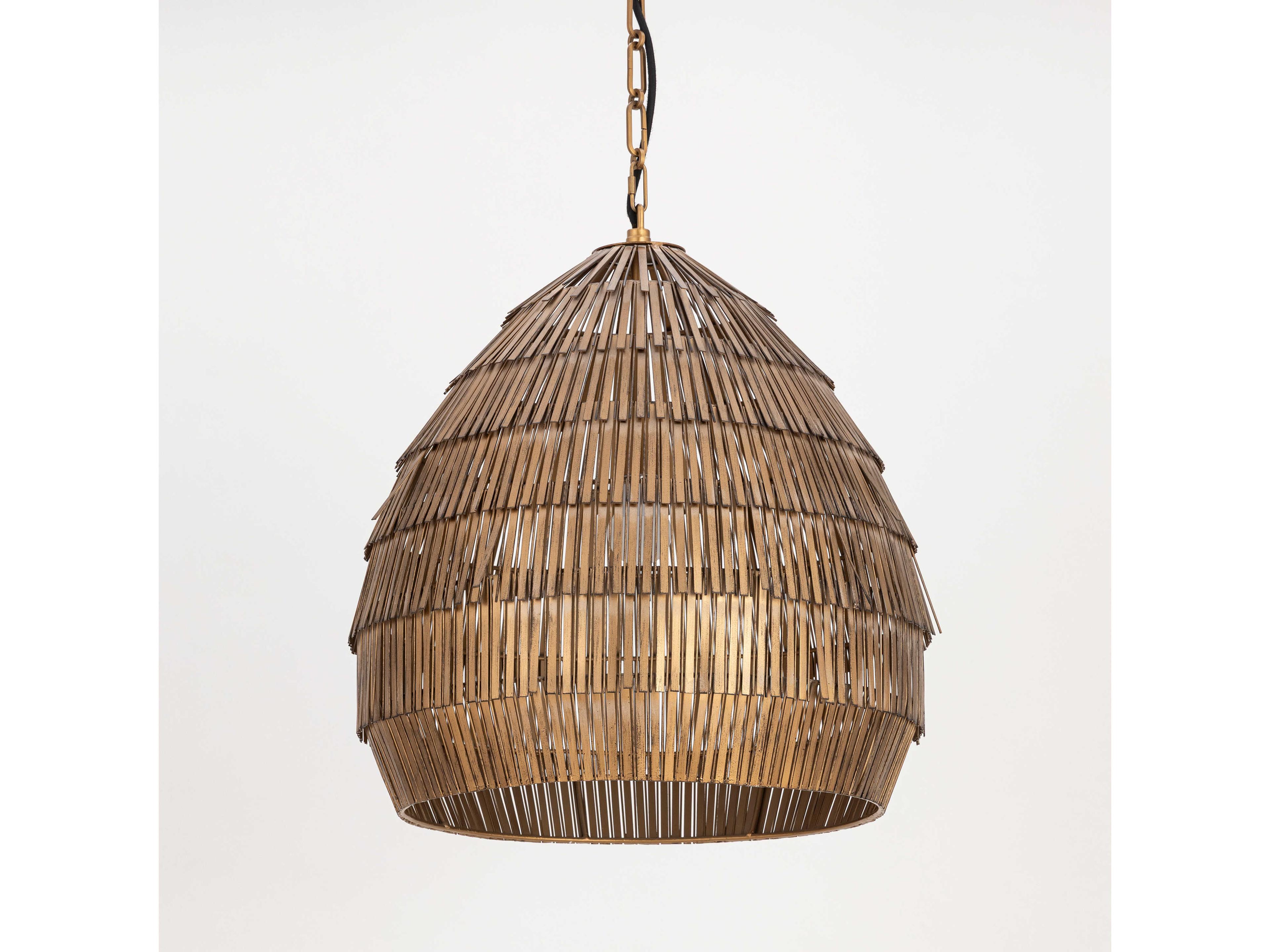 Maxim Lighting Gilda 1-Light Antique Brass Pendant