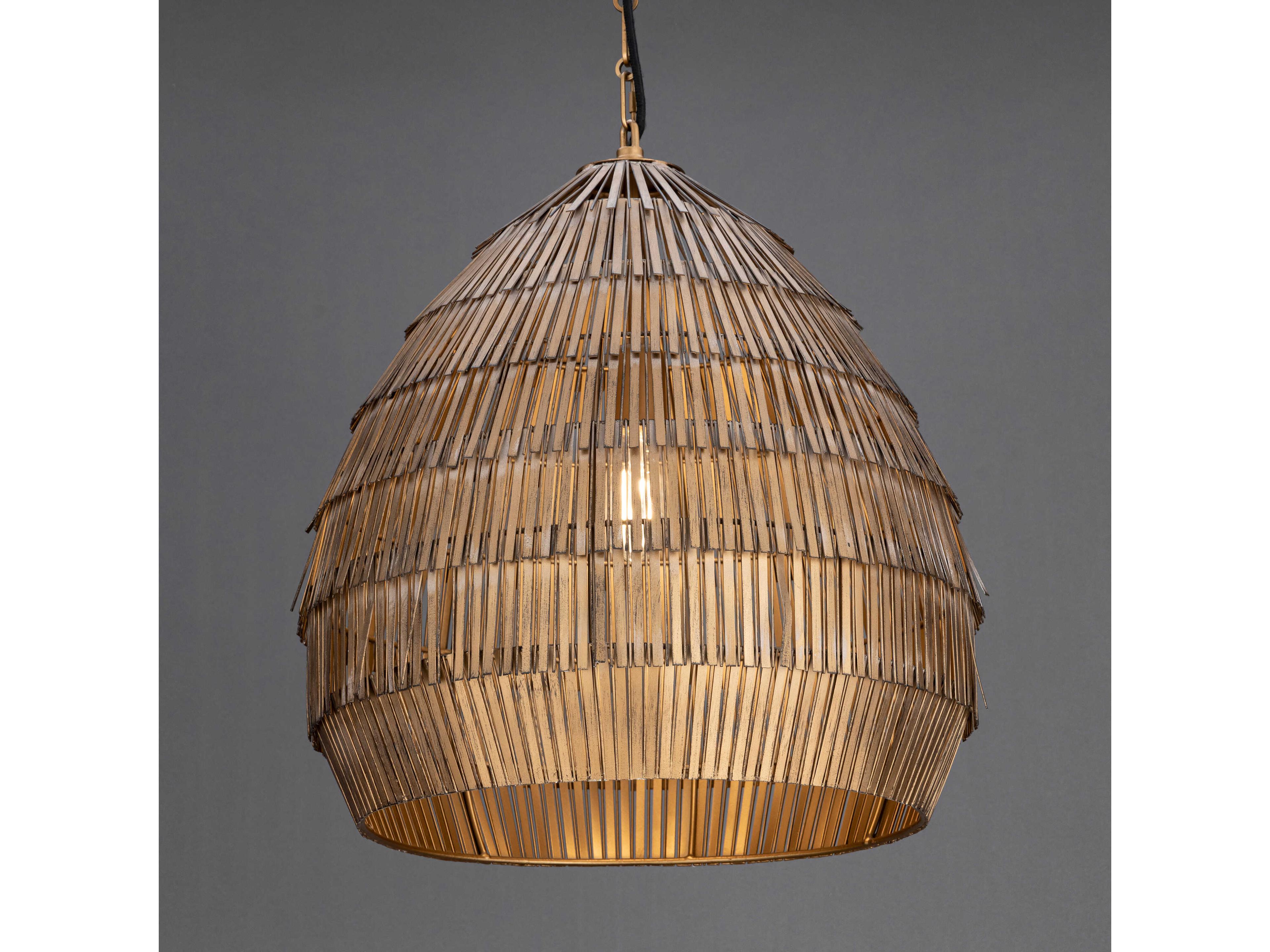 Maxim Lighting Gilda 1-Light Antique Brass Pendant