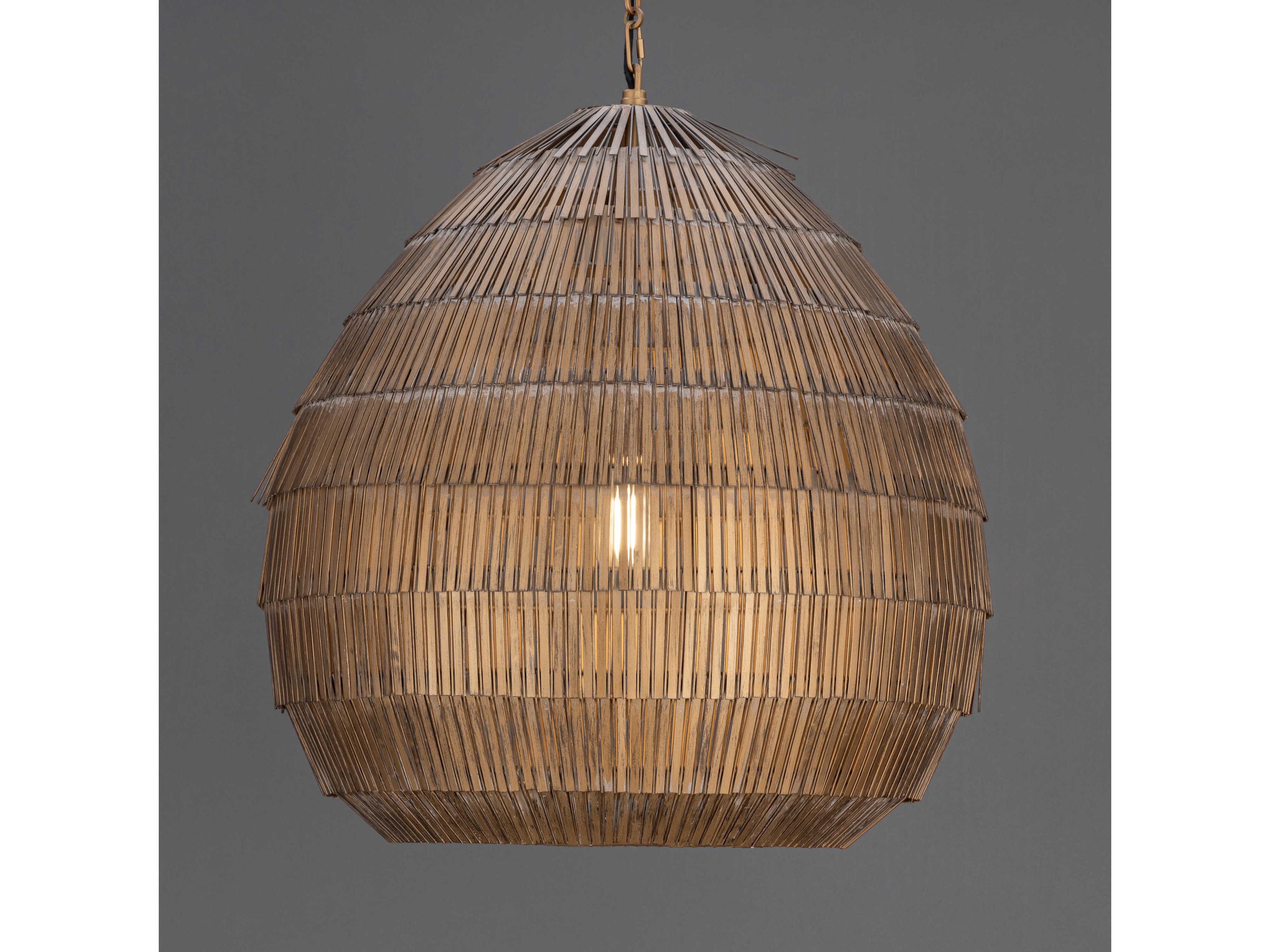 Maxim Lighting Gilda 1-Light Antique Brass Pendant