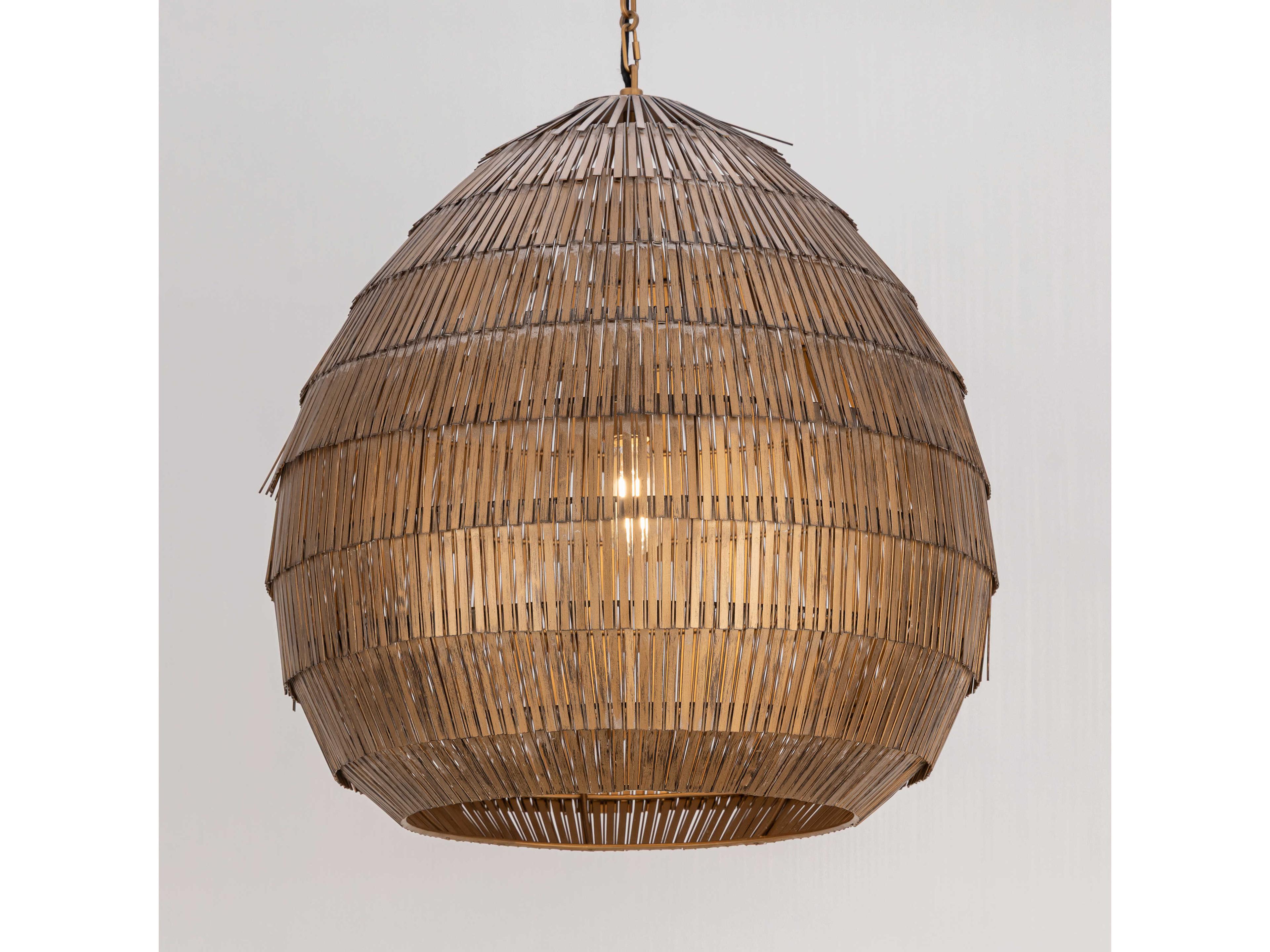 Maxim Lighting Gilda 1-Light Antique Brass Pendant