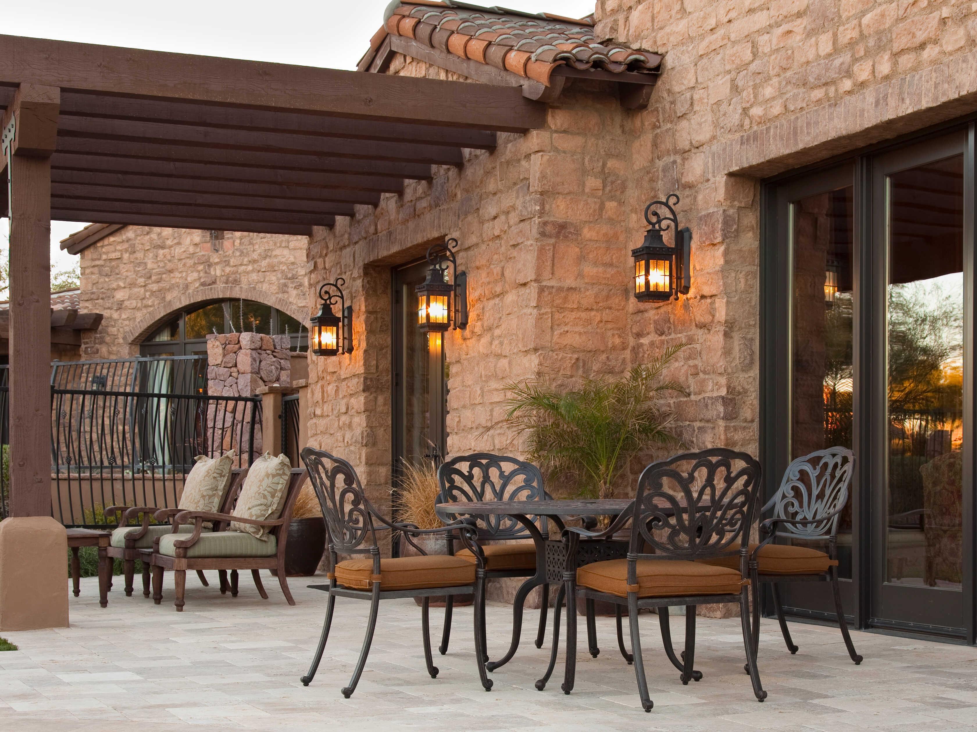 Maxim Lighting Nantucket & Seedy Glass 4 - Light Incandescent Outdoor Wall Light