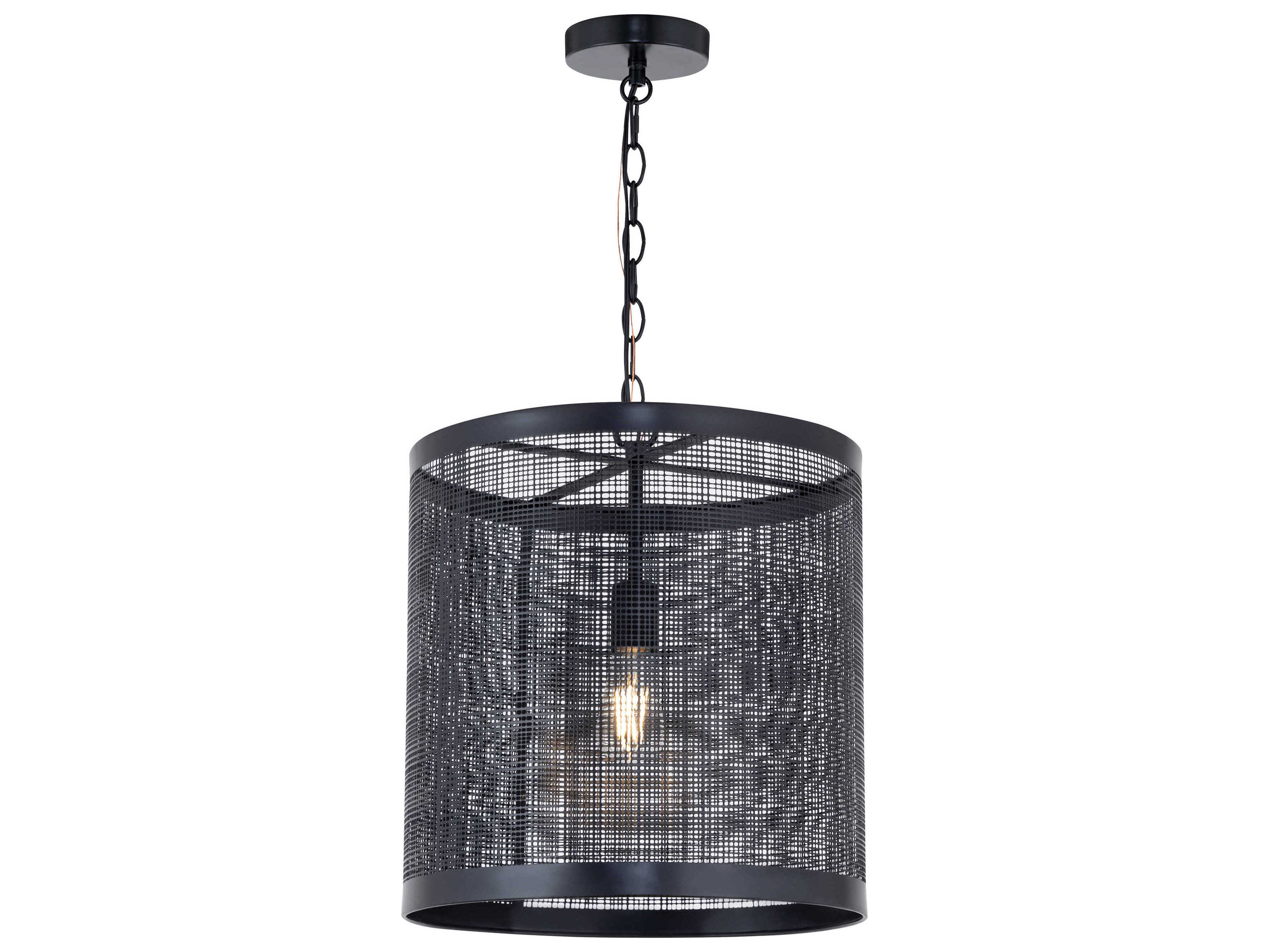 Maxim Lighting Hatcher 1-Light Black Pendant