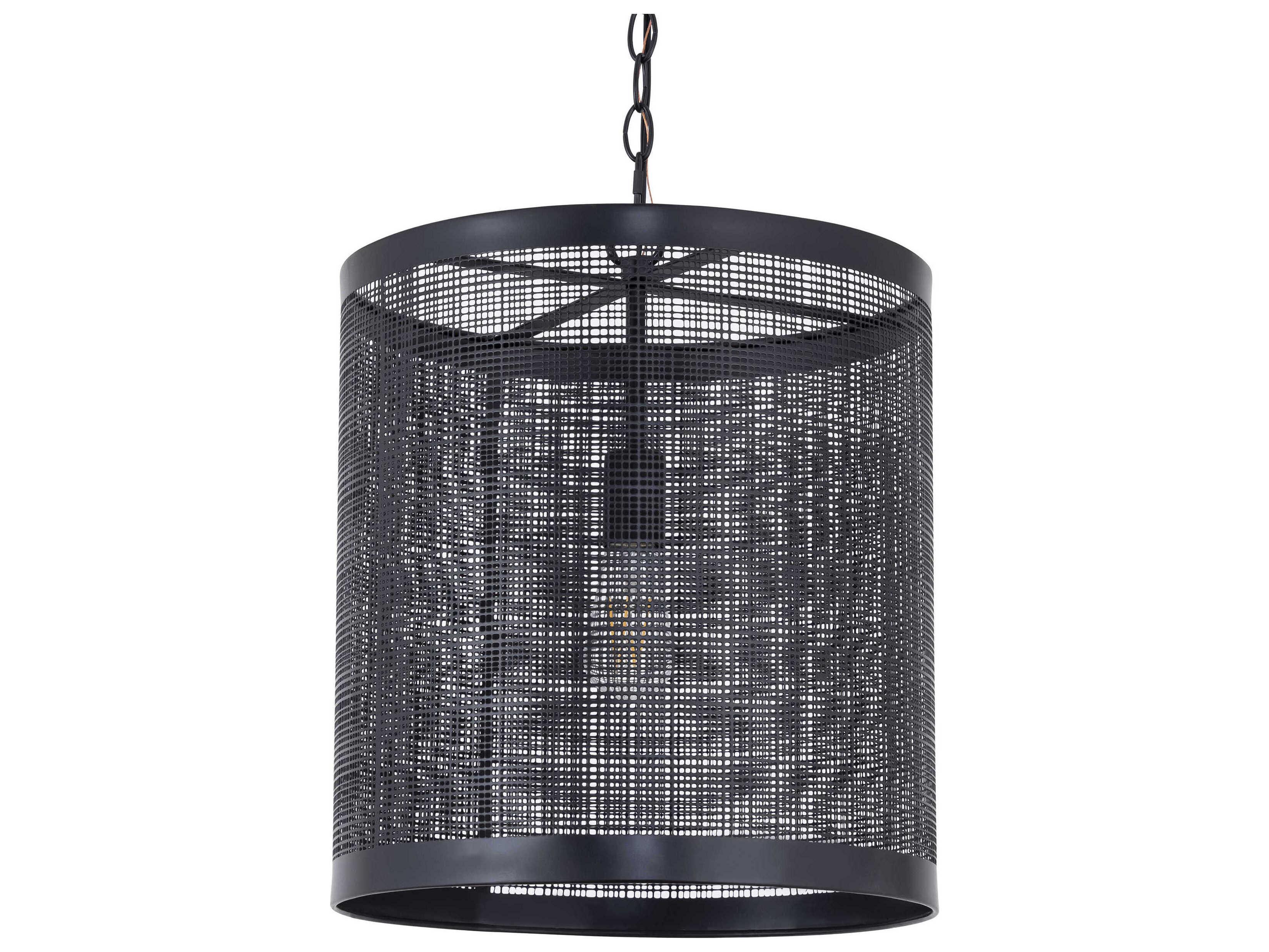 Maxim Lighting Hatcher 1-Light Black Pendant