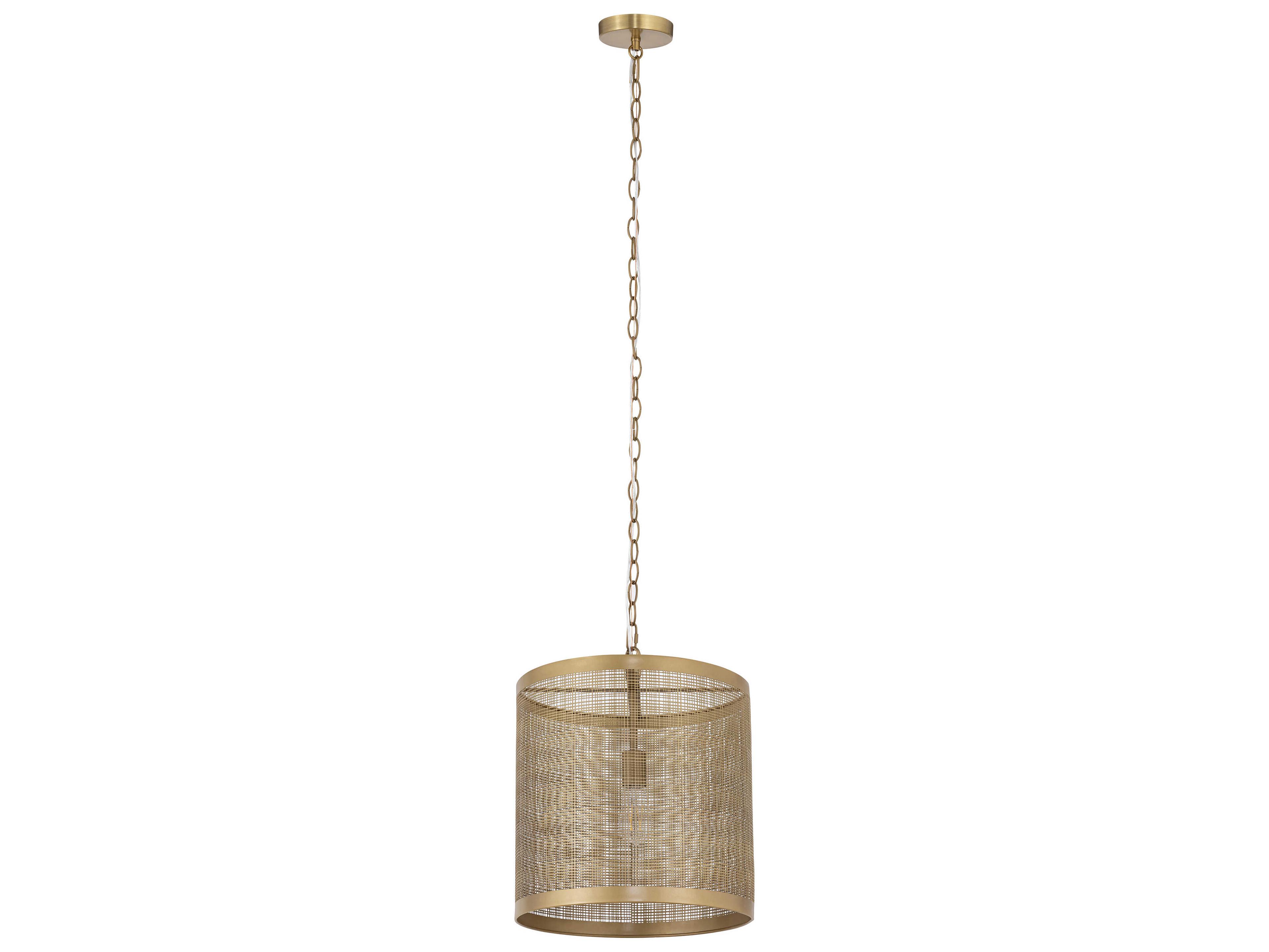 Maxim Lighting Hatcher 1-Light Gold Cylinder Pendant