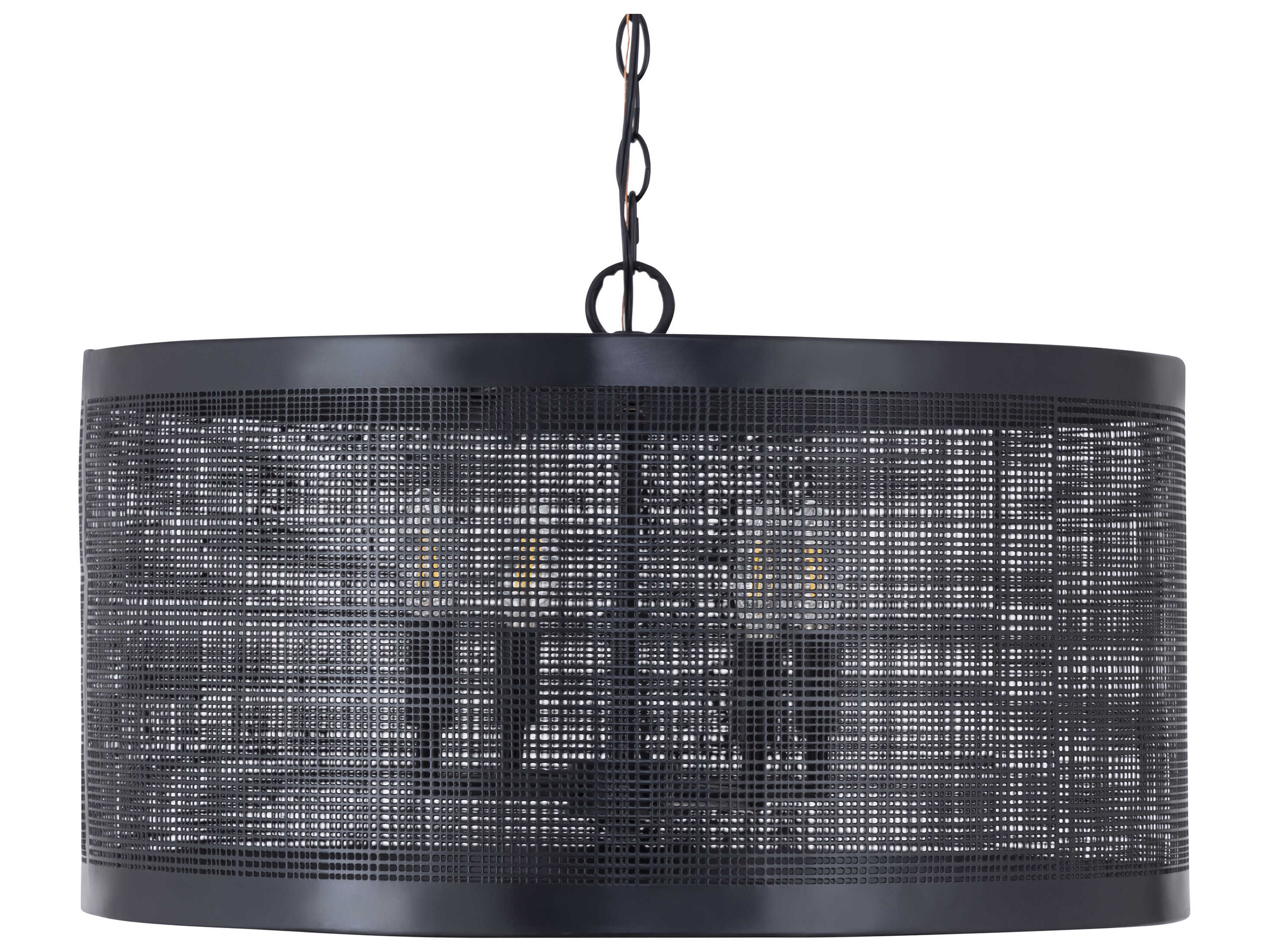 Maxim Lighting Hatcher 4-Light Black Drum Pendant