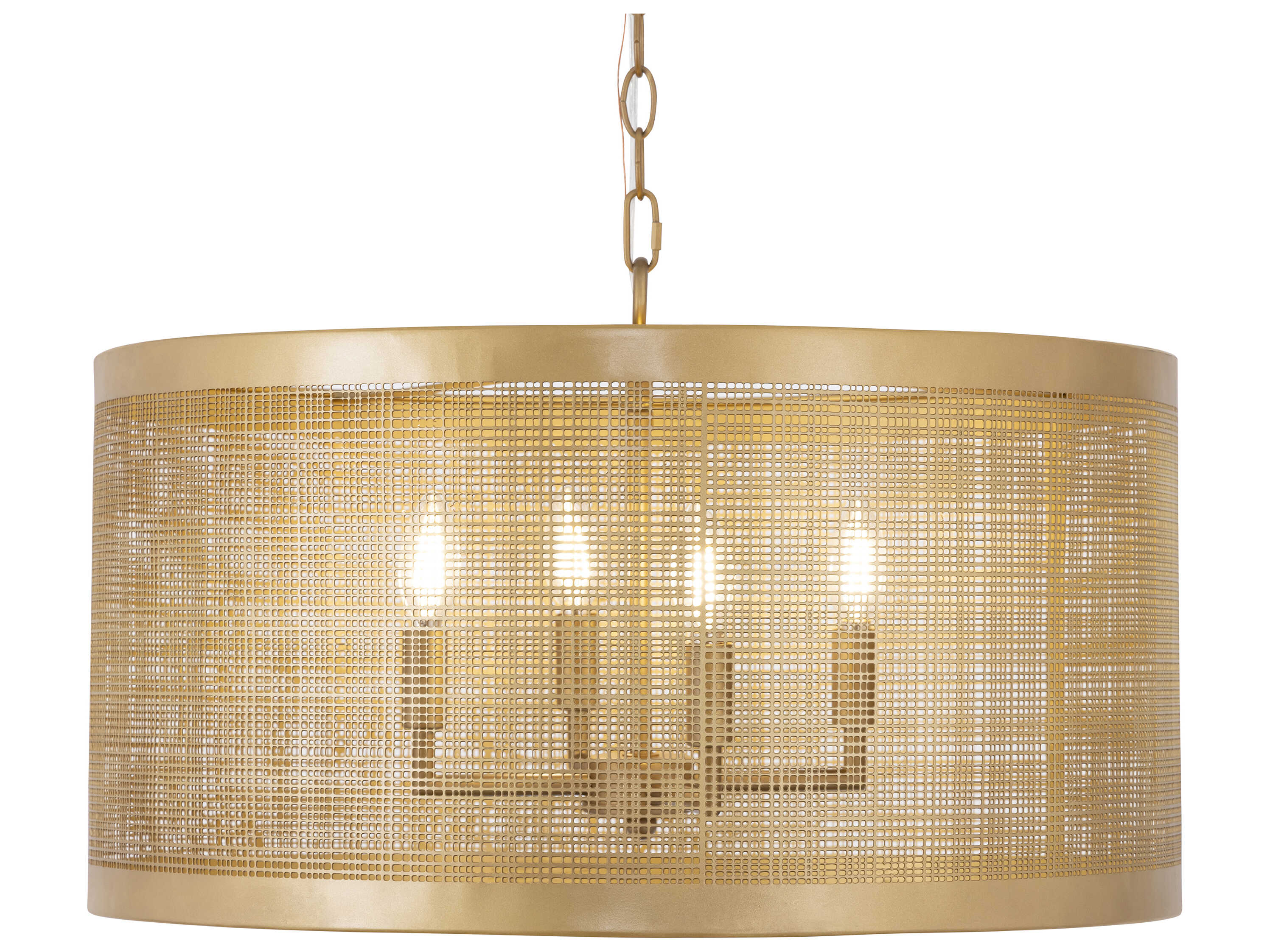 Maxim Lighting Hatcher 4-Light Gold Drum Pendant