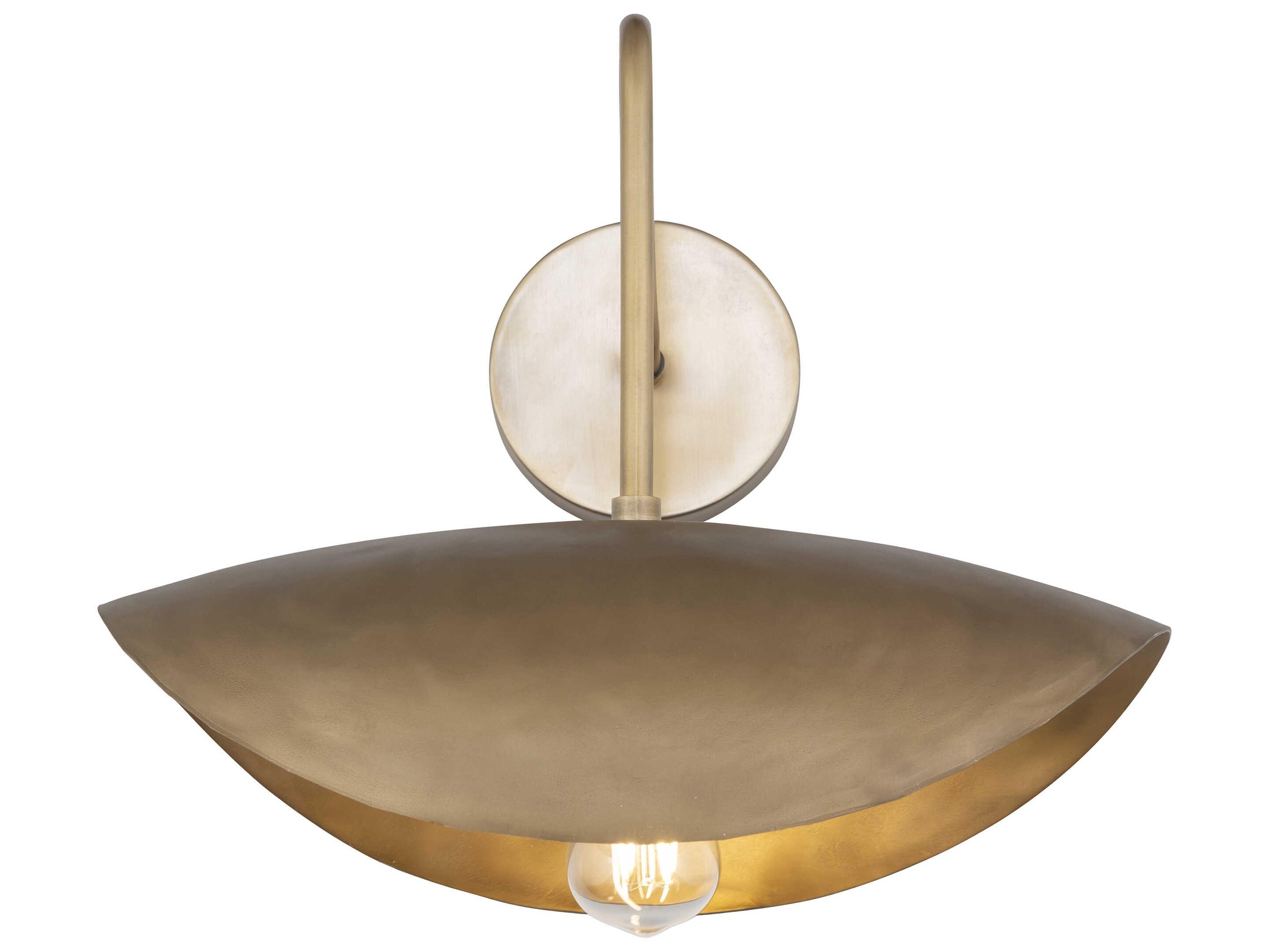 Maxim Lighting Denarii 1-Light Natural Gold Wall Sconce