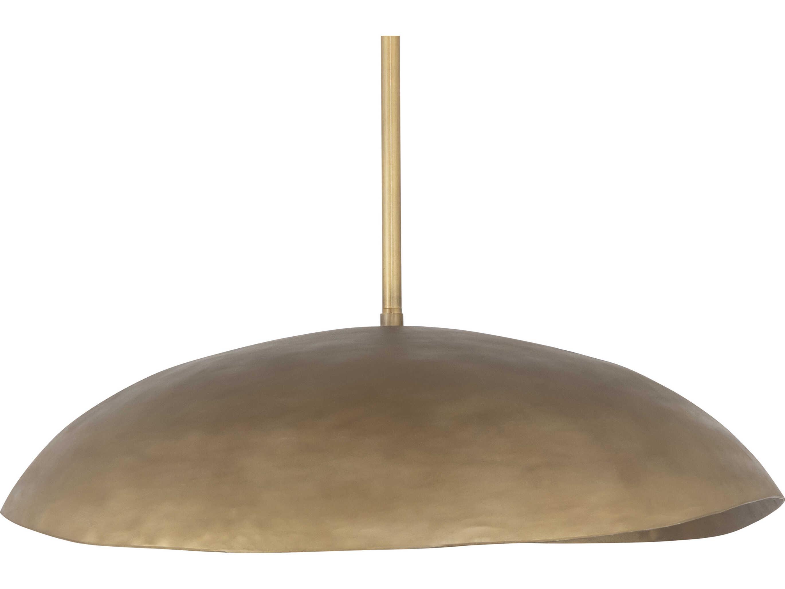 Maxim Lighting Denarii 2-Light Natural Gold Dome Pendant