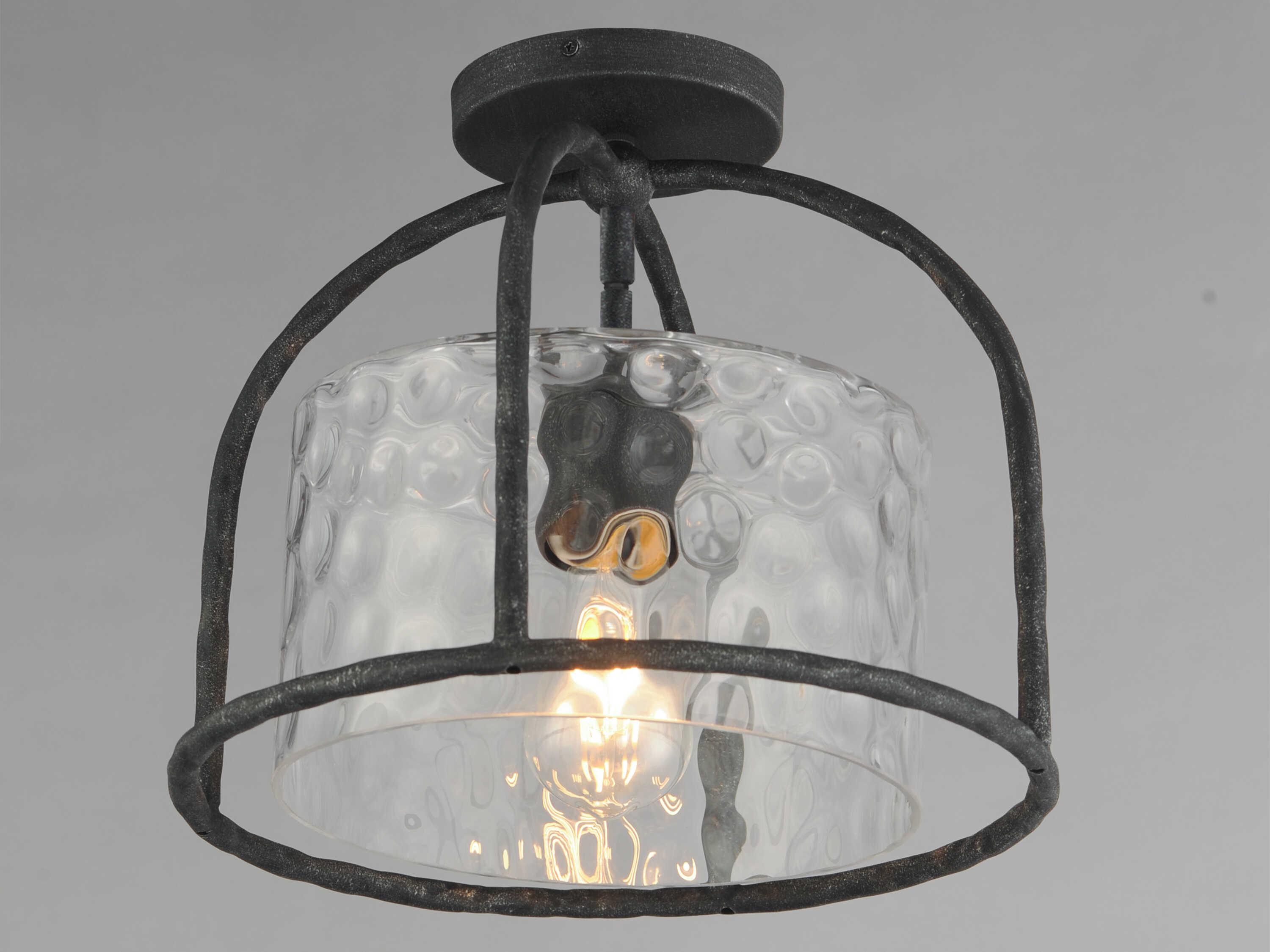 Maxim Lighting Del Mar 1-Light Blacksmith Semi Flush Mount