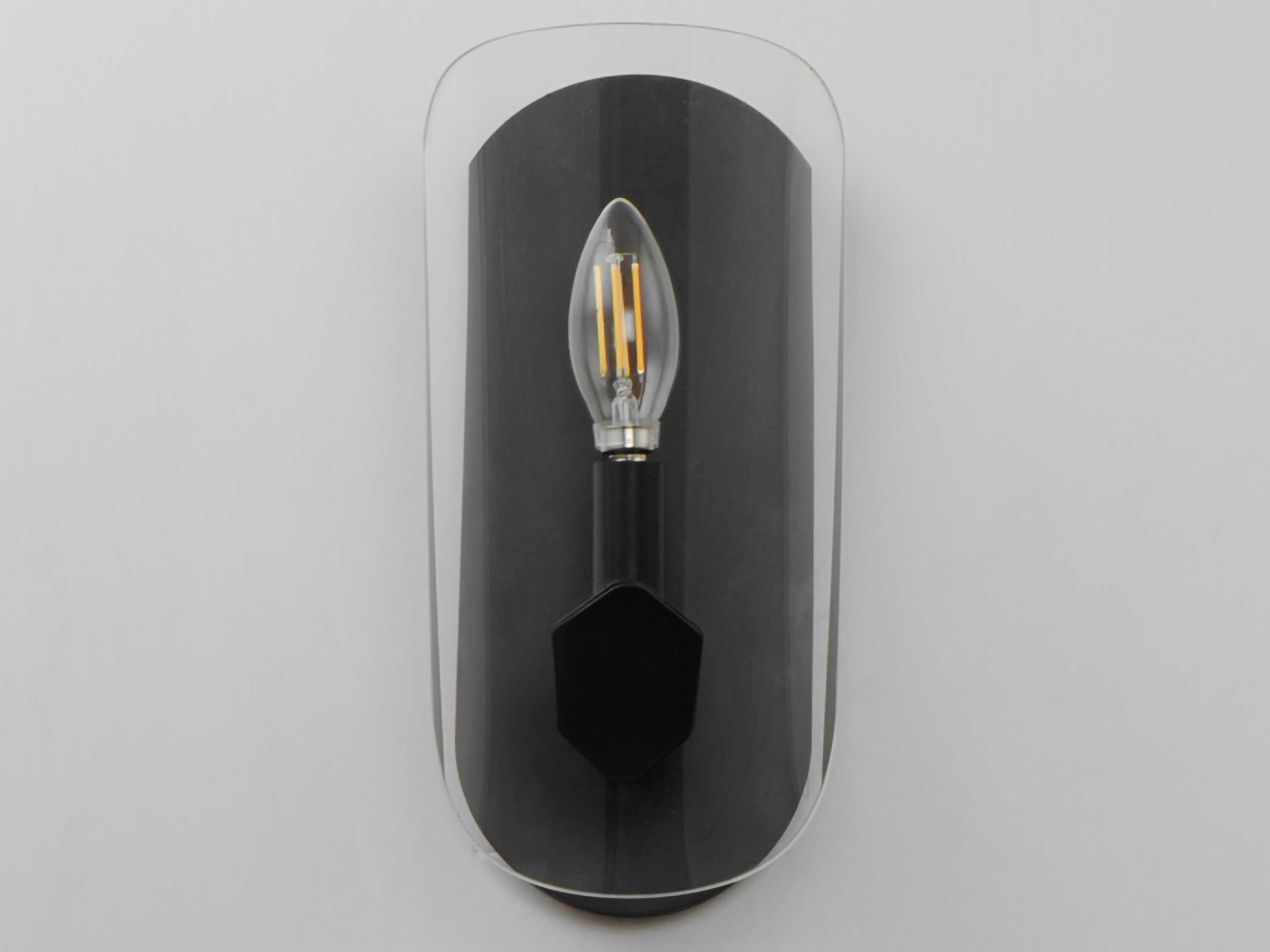 Maxim Lighting Armory 1-Light Black Wall Sconce