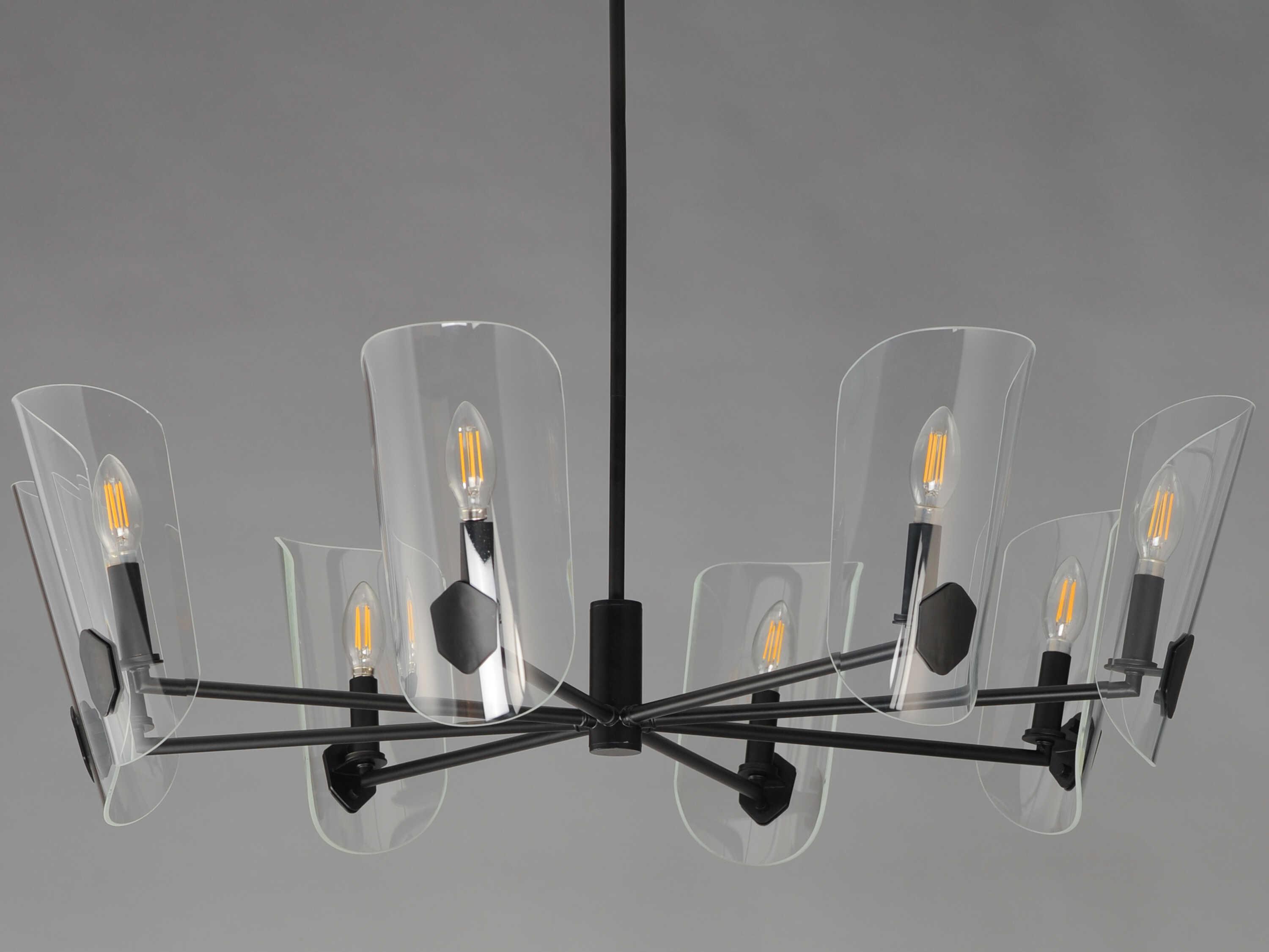 Maxim Lighting Armory 8-Light Black Chandelier