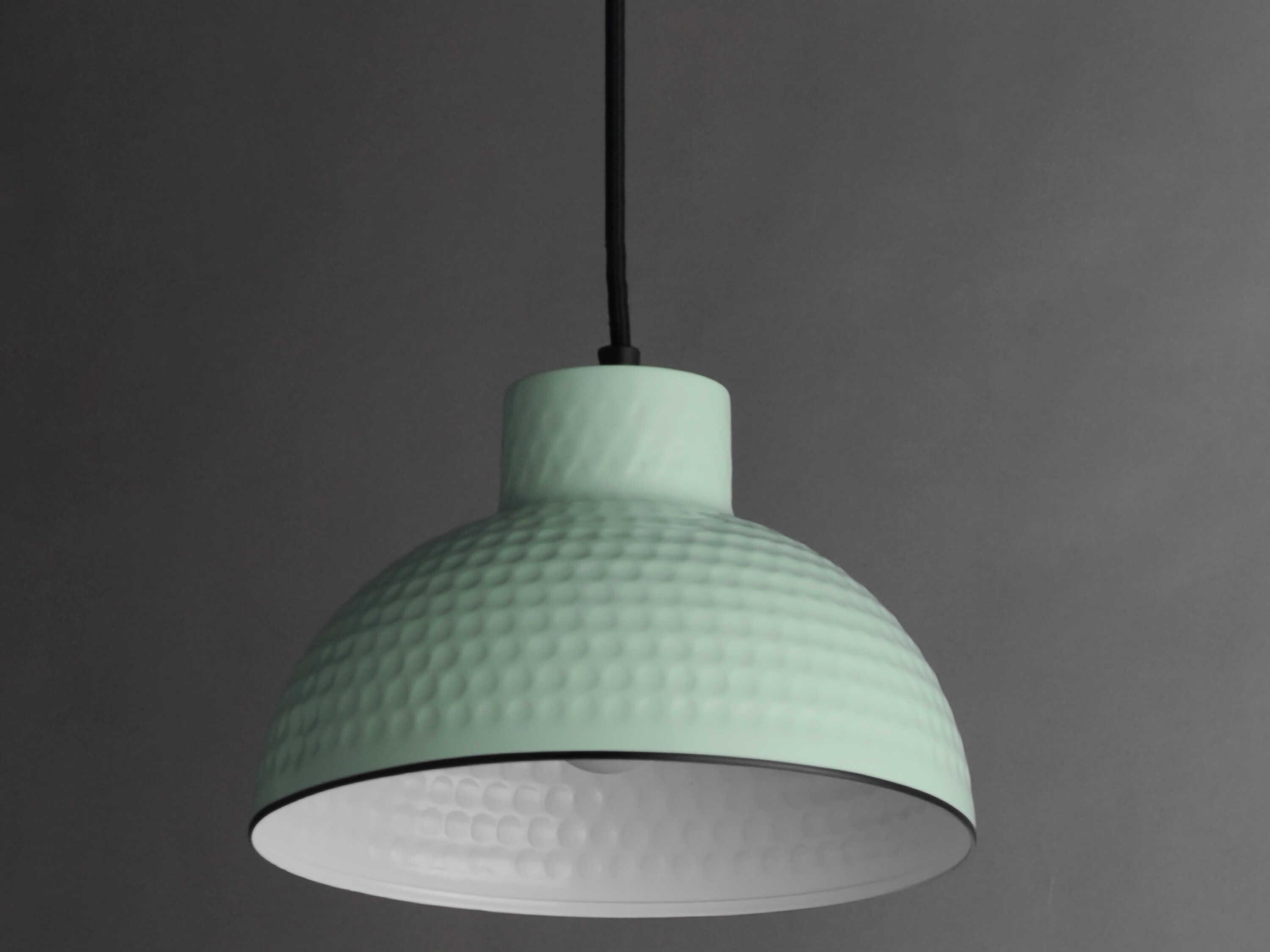 Maxim Lighting Rockport 1-Light Sage Green Dome Mini Pendant