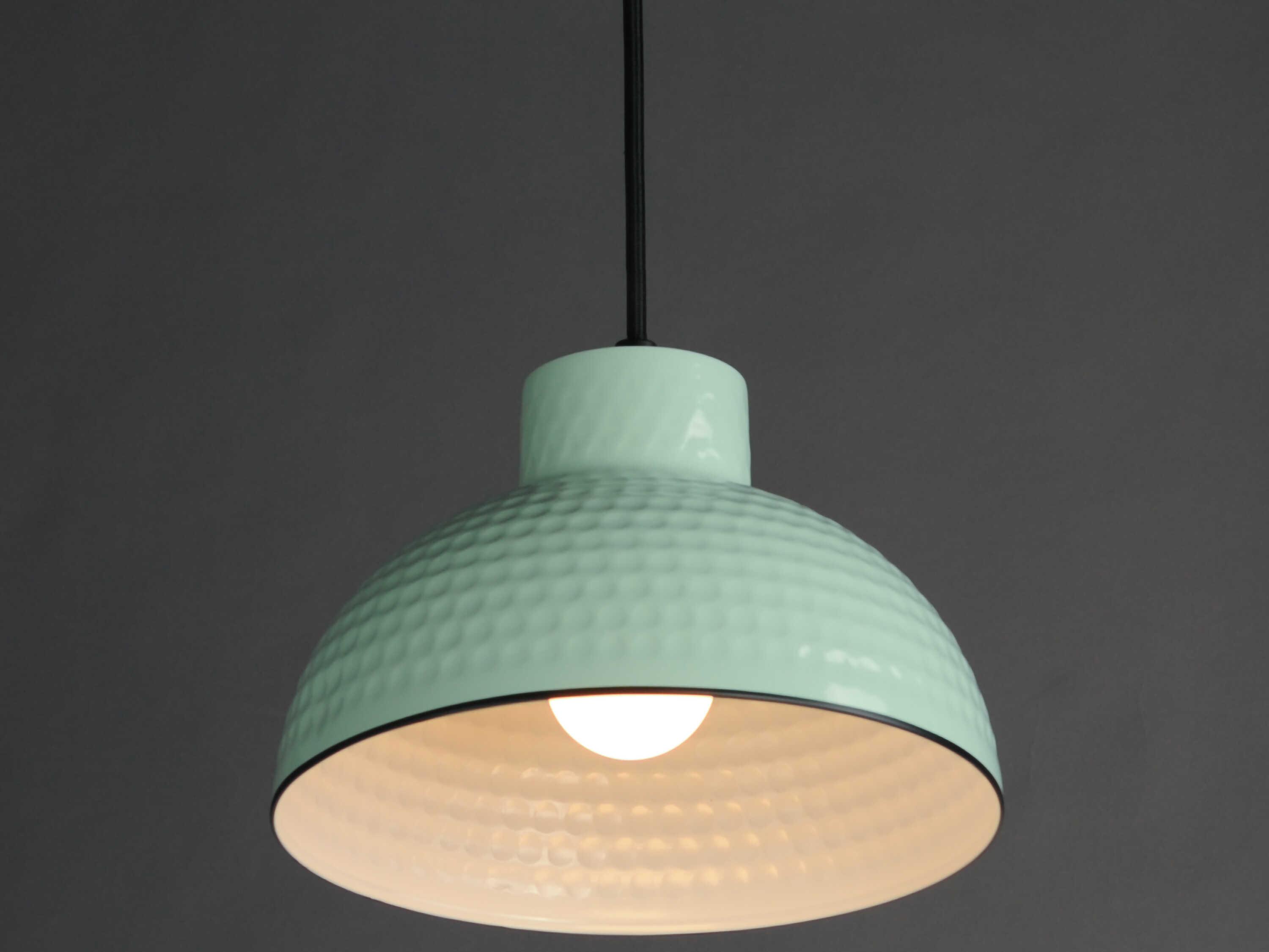 Maxim Lighting Rockport 1-Light Sage Green Dome Mini Pendant