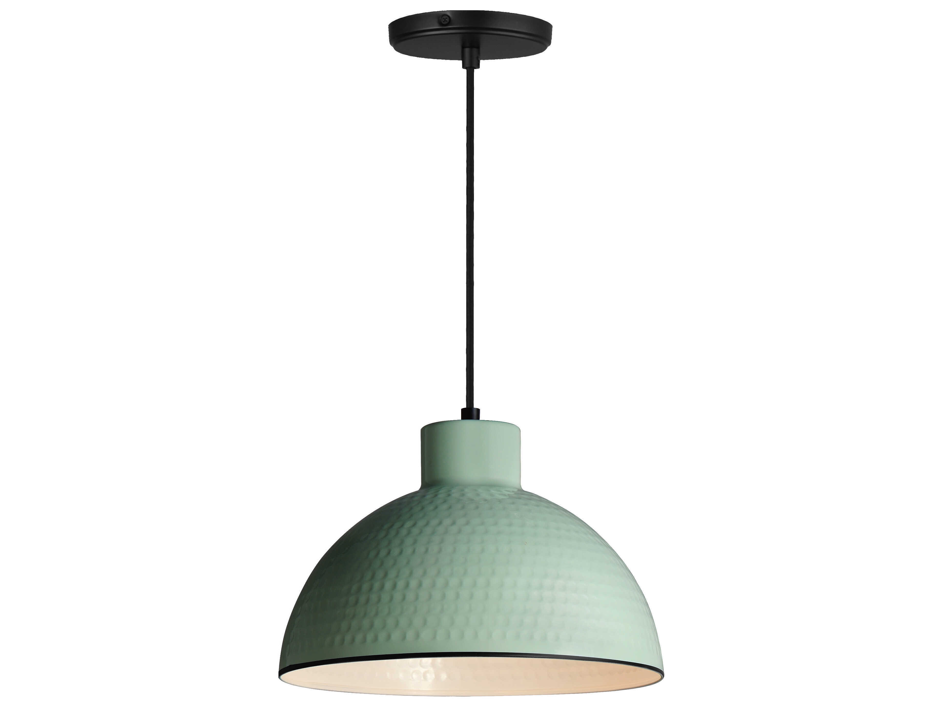 Maxim Lighting Rockport 1-Light Sage Green Dome Mini Pendant