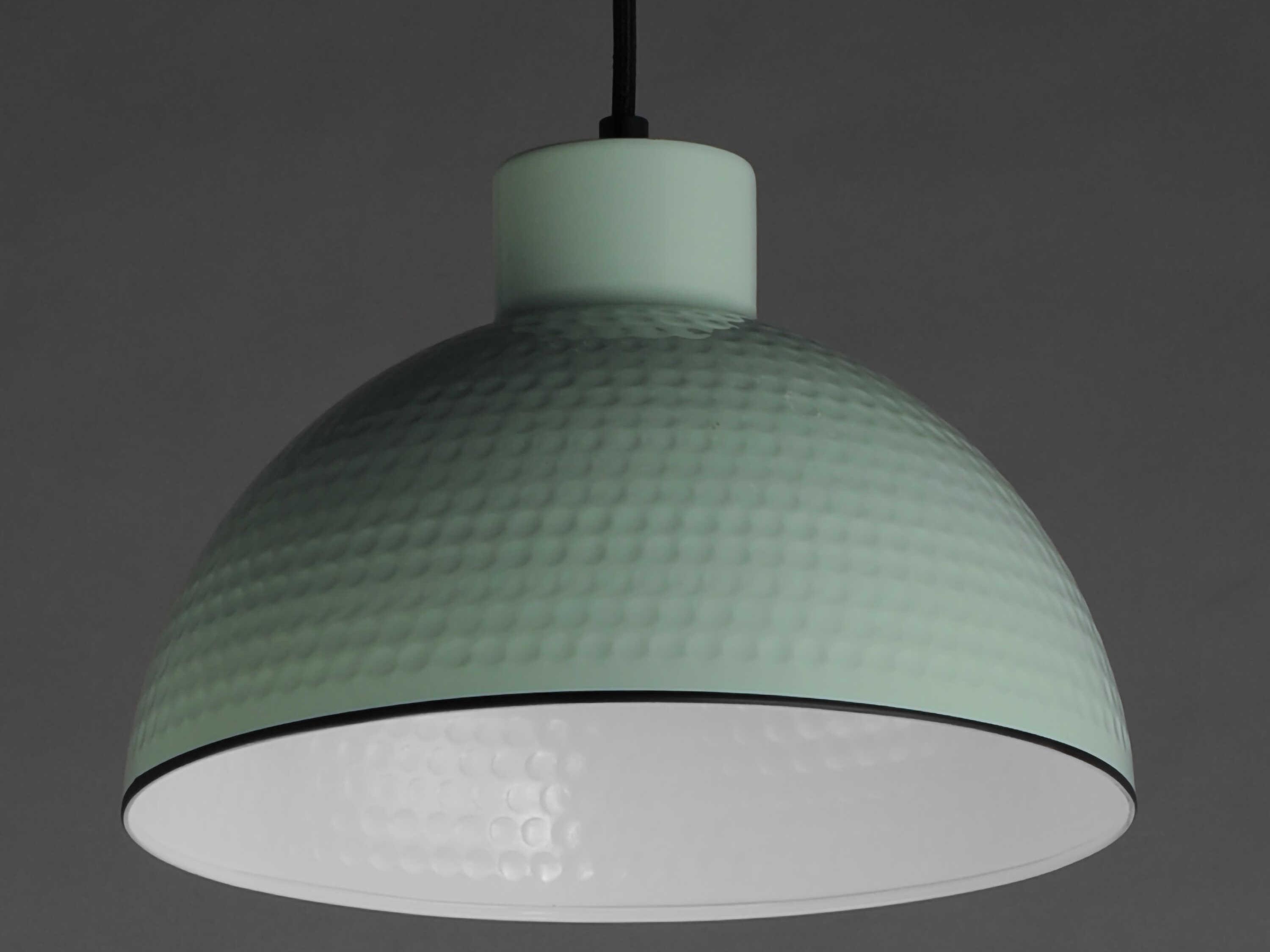 Maxim Lighting Rockport 1-Light Sage Green Dome Mini Pendant