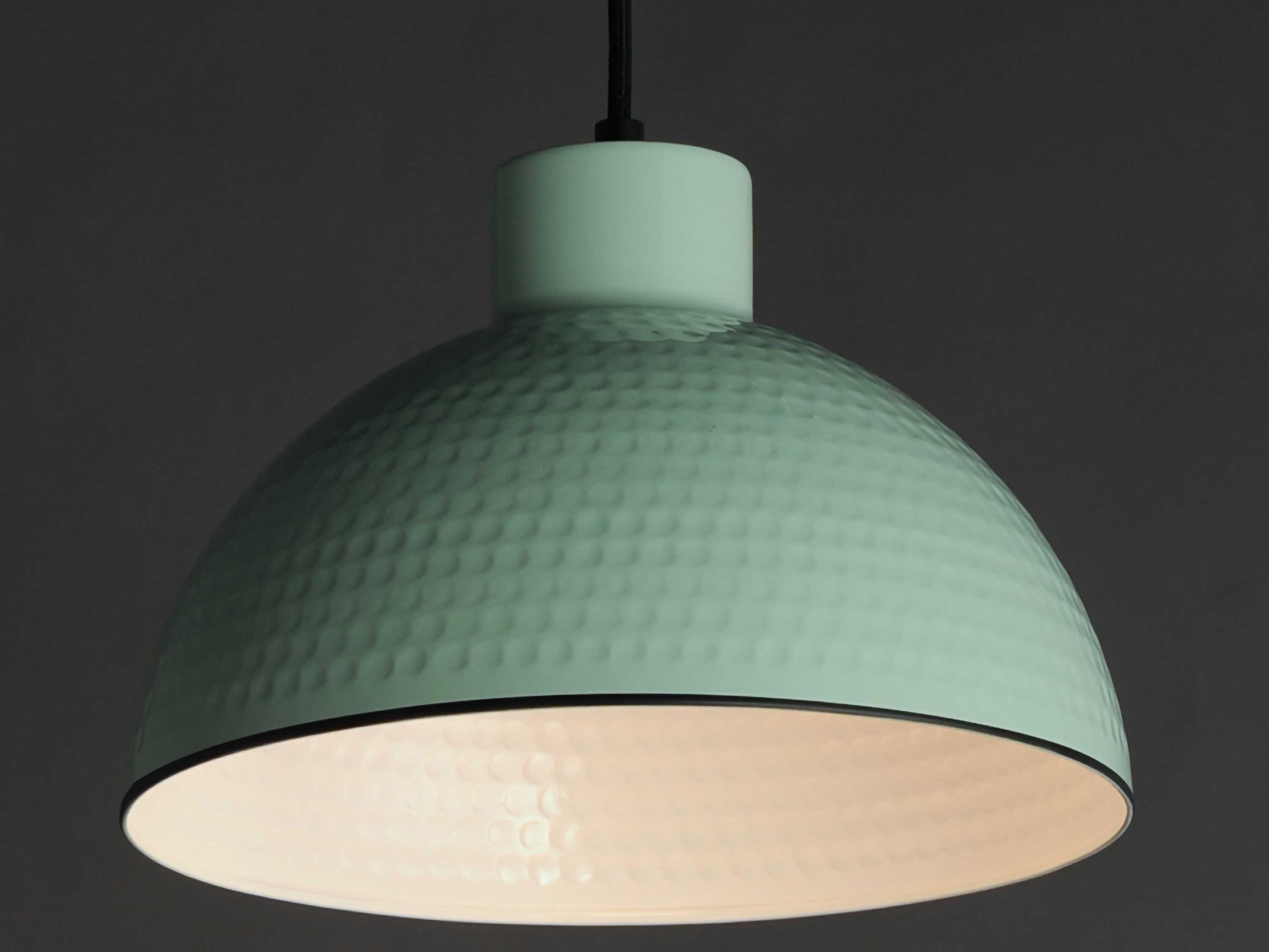 Maxim Lighting Rockport 1-Light Sage Green Dome Mini Pendant