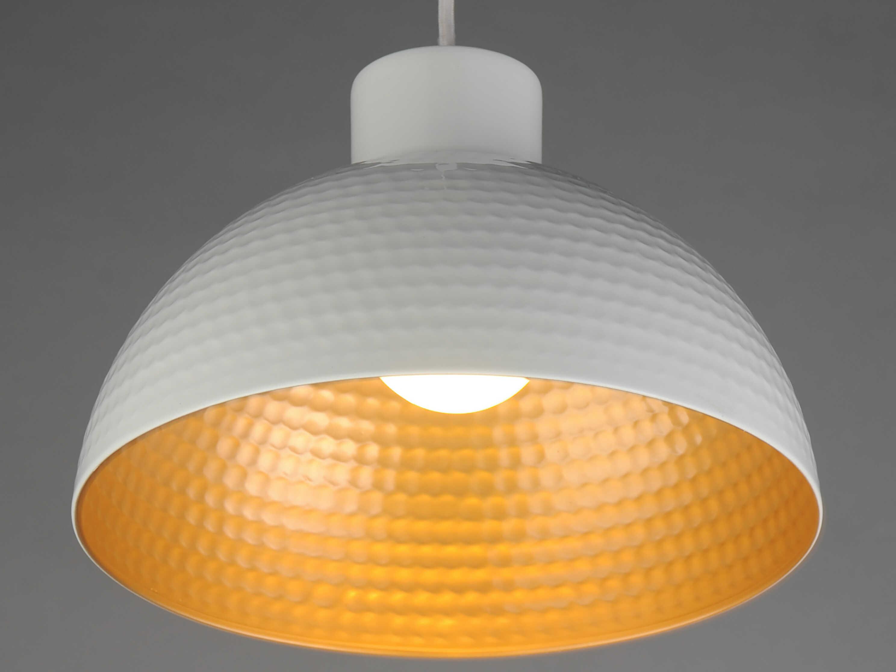 Maxim Lighting Rockport 1-Light White Natural Aged Brass Mini Pendant