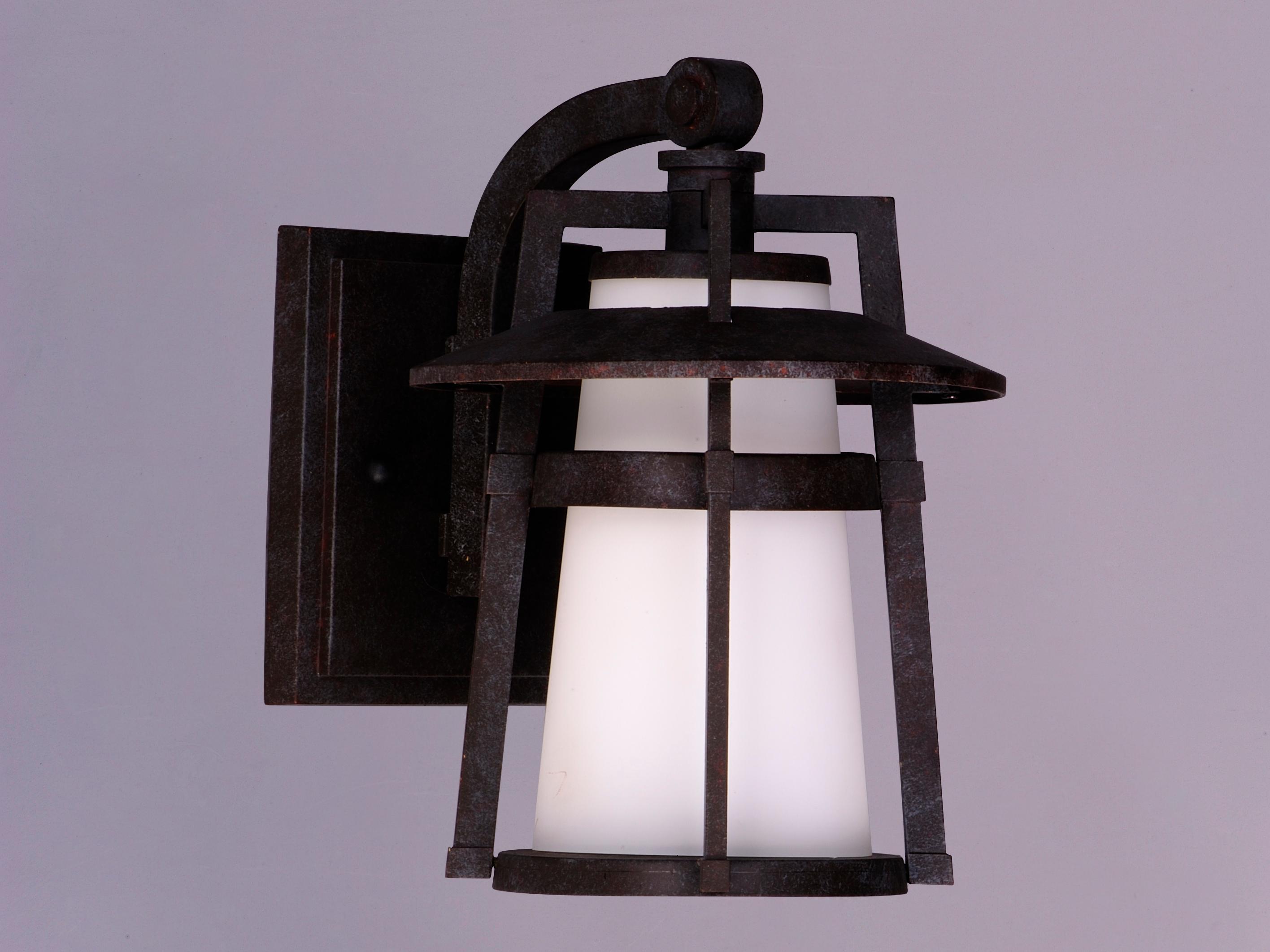 Maxim Lighting Calistoga & Satin White Glass Incandescent Outdoor Wall Light