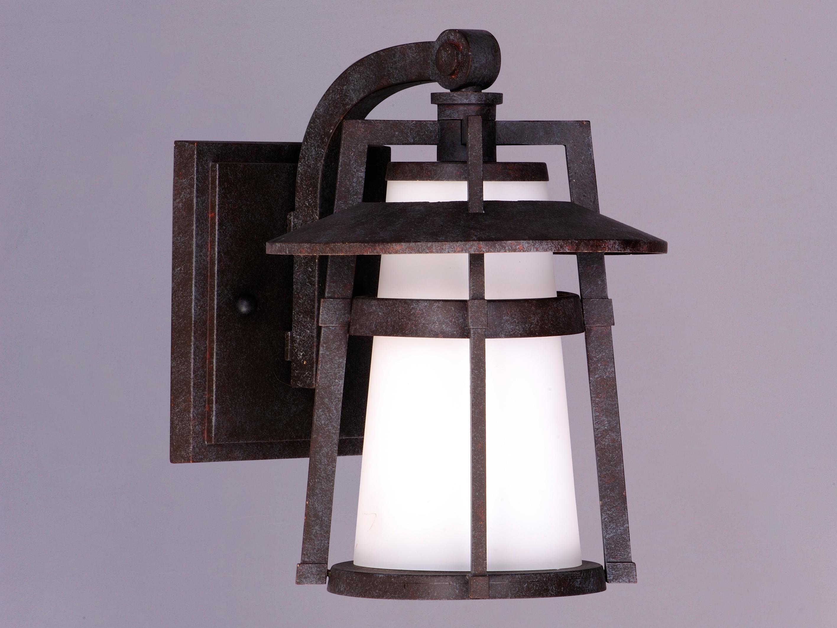 Maxim Lighting Calistoga & Satin White Glass Incandescent Outdoor Wall Light