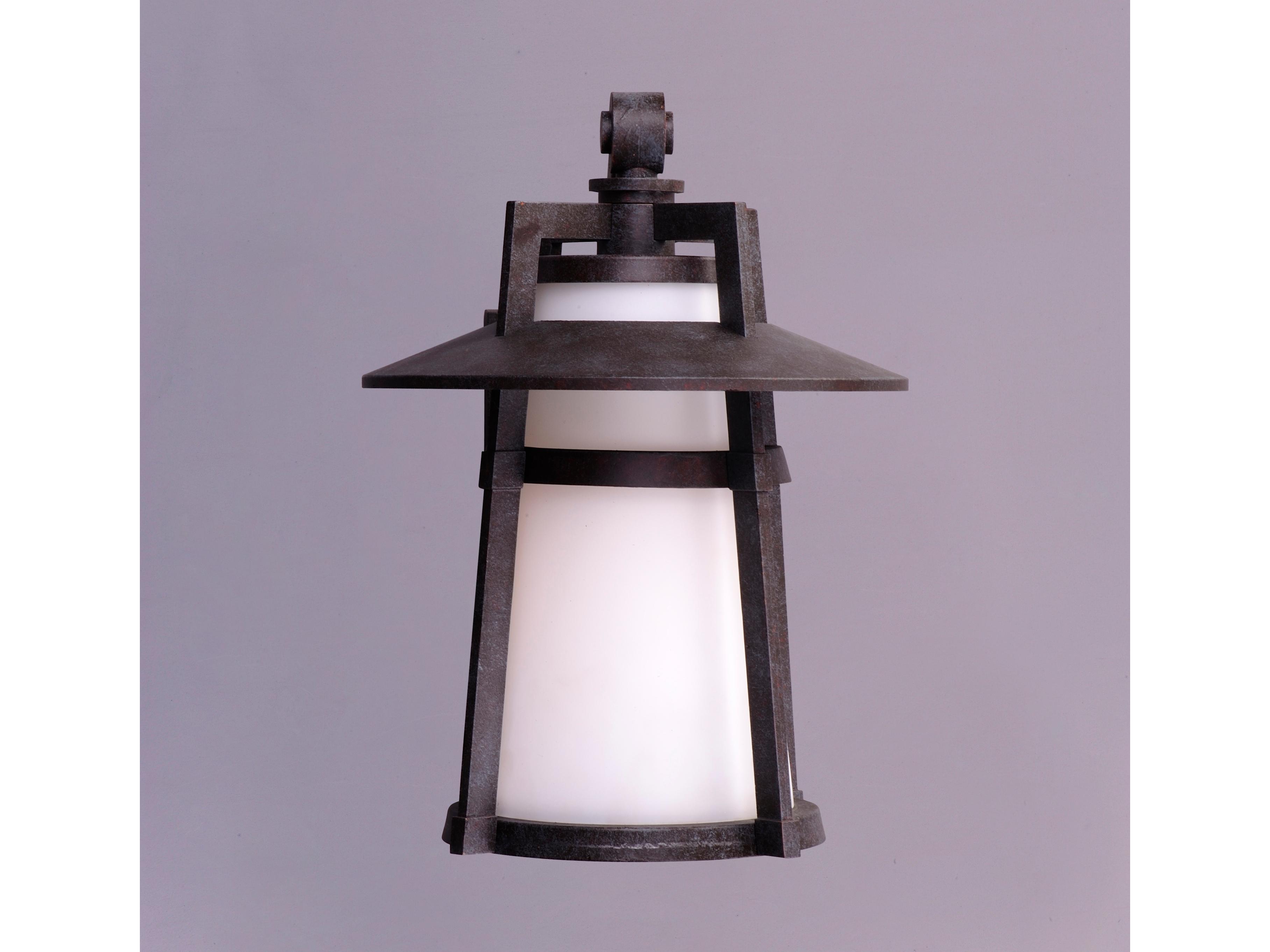 Maxim Lighting Calistoga & Satin White Glass Incandescent Outdoor Wall Light