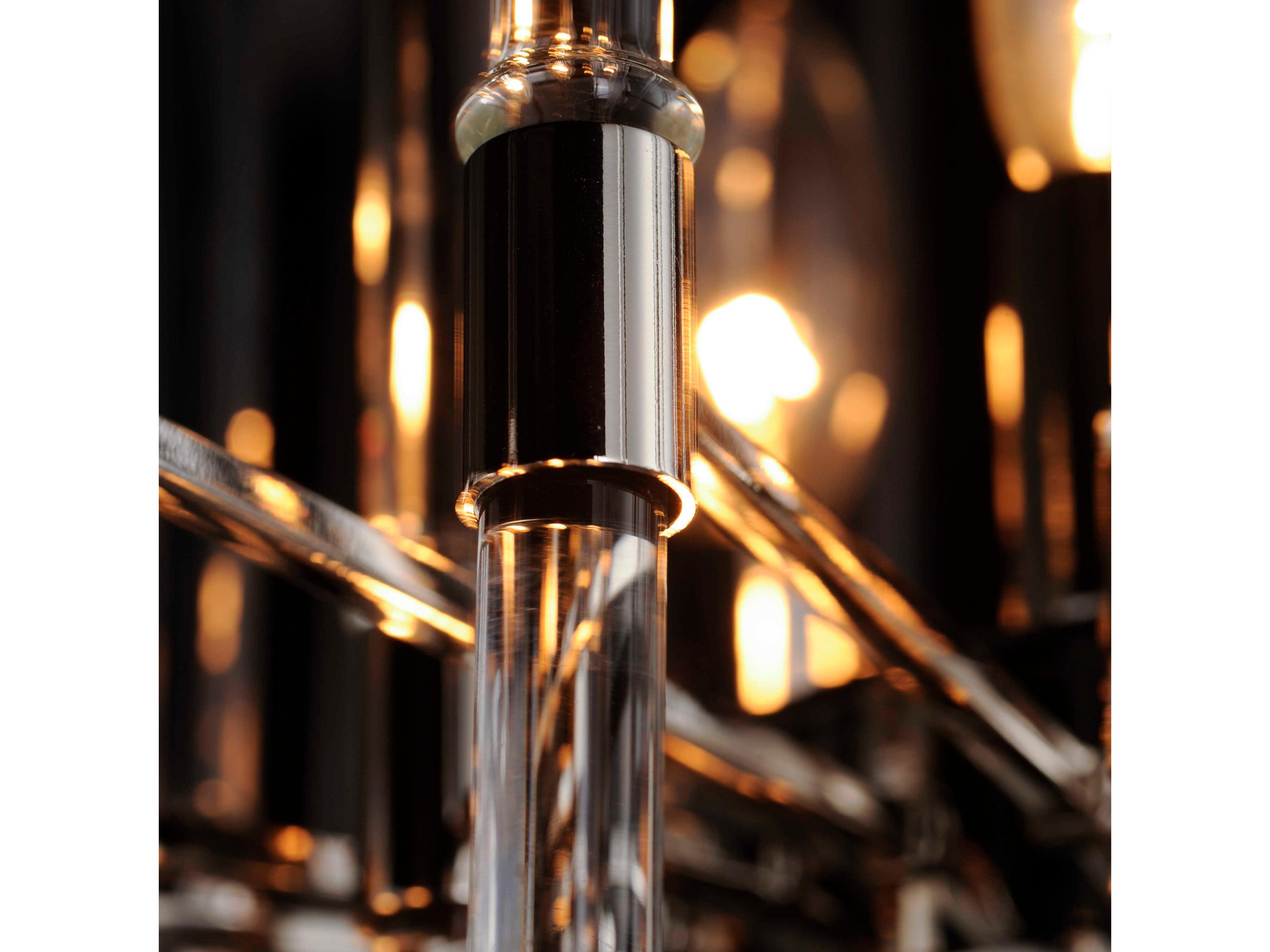 Maxim Lighting Divine 8-Light Polished Nickel Glass Linear Pendant