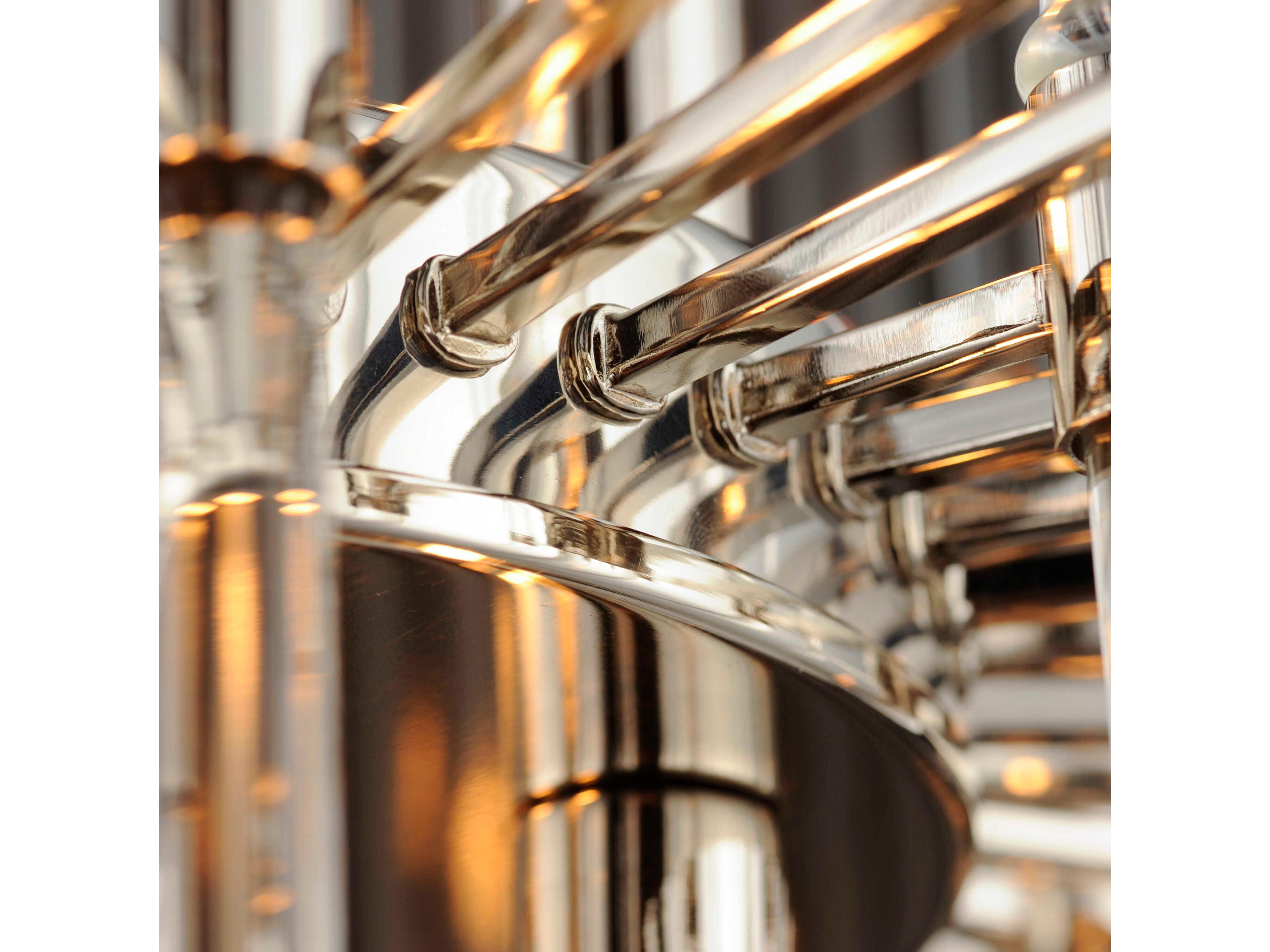 Maxim Lighting Divine 8-Light Polished Nickel Glass Linear Pendant