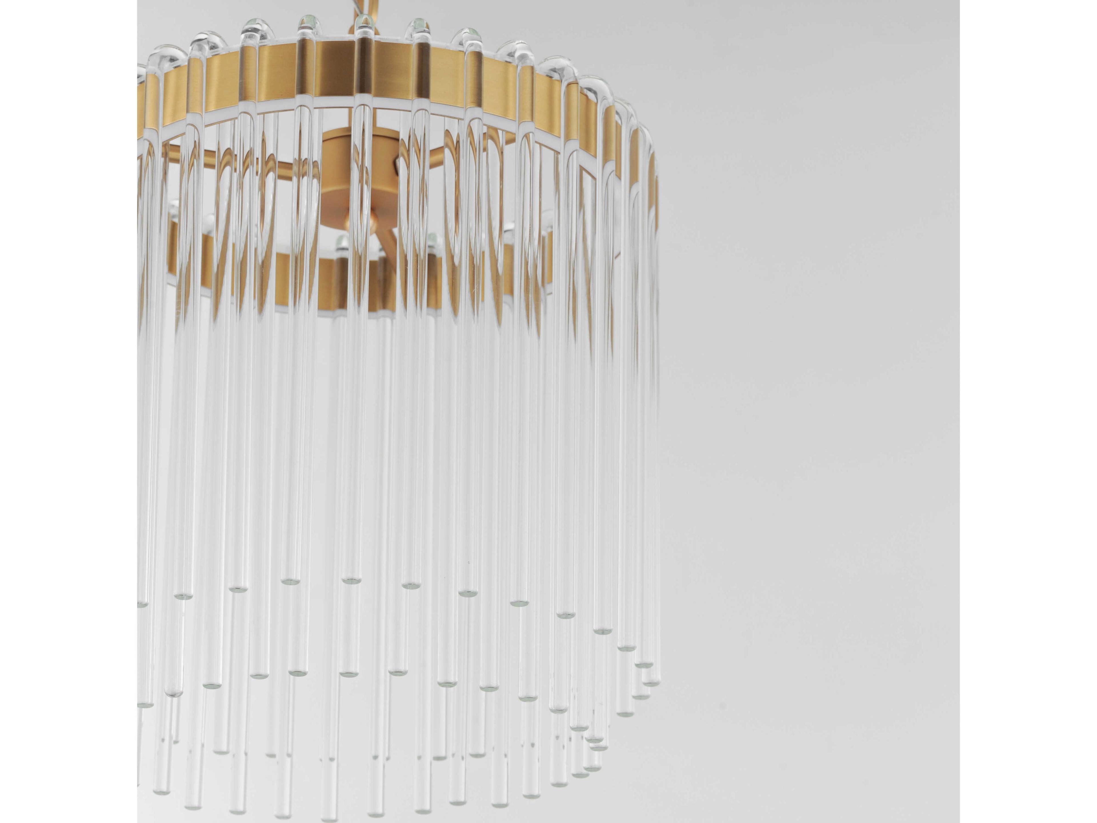 Maxim Lighting Jolie 1-Light Natural Aged Brass Cylinder Mini Pendant