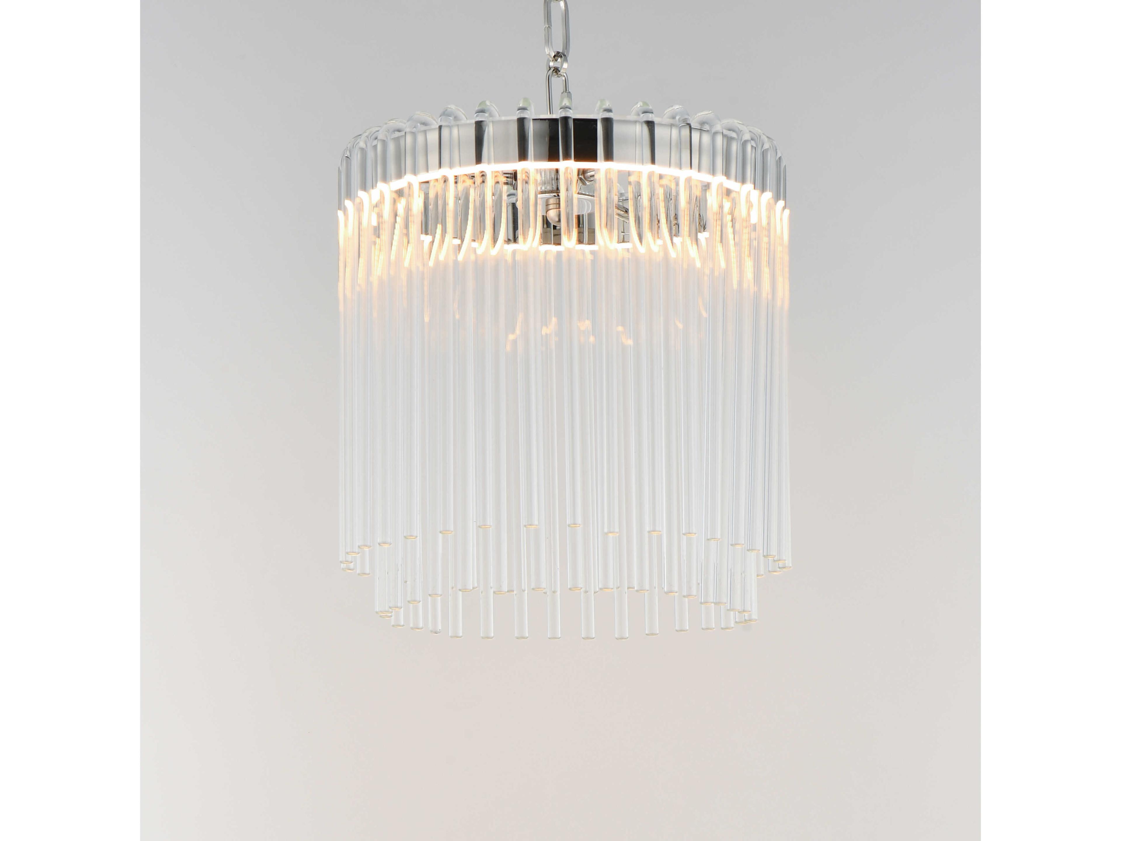 Maxim Lighting Jolie 1-Light Polished Nickel Cylinder Mini Pendant