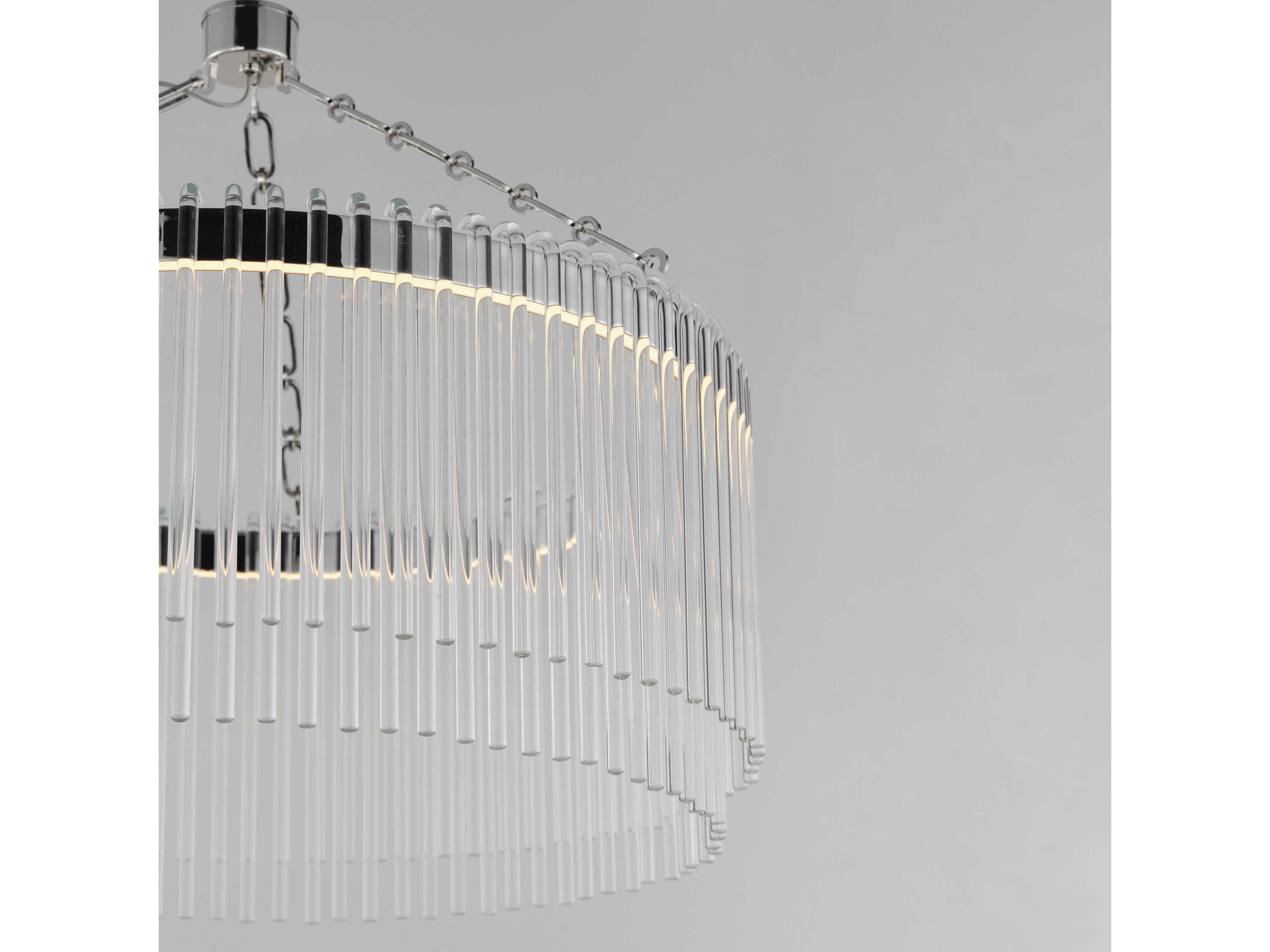 Maxim Lighting Jolie 1-Light Polished Nickel Drum Pendant