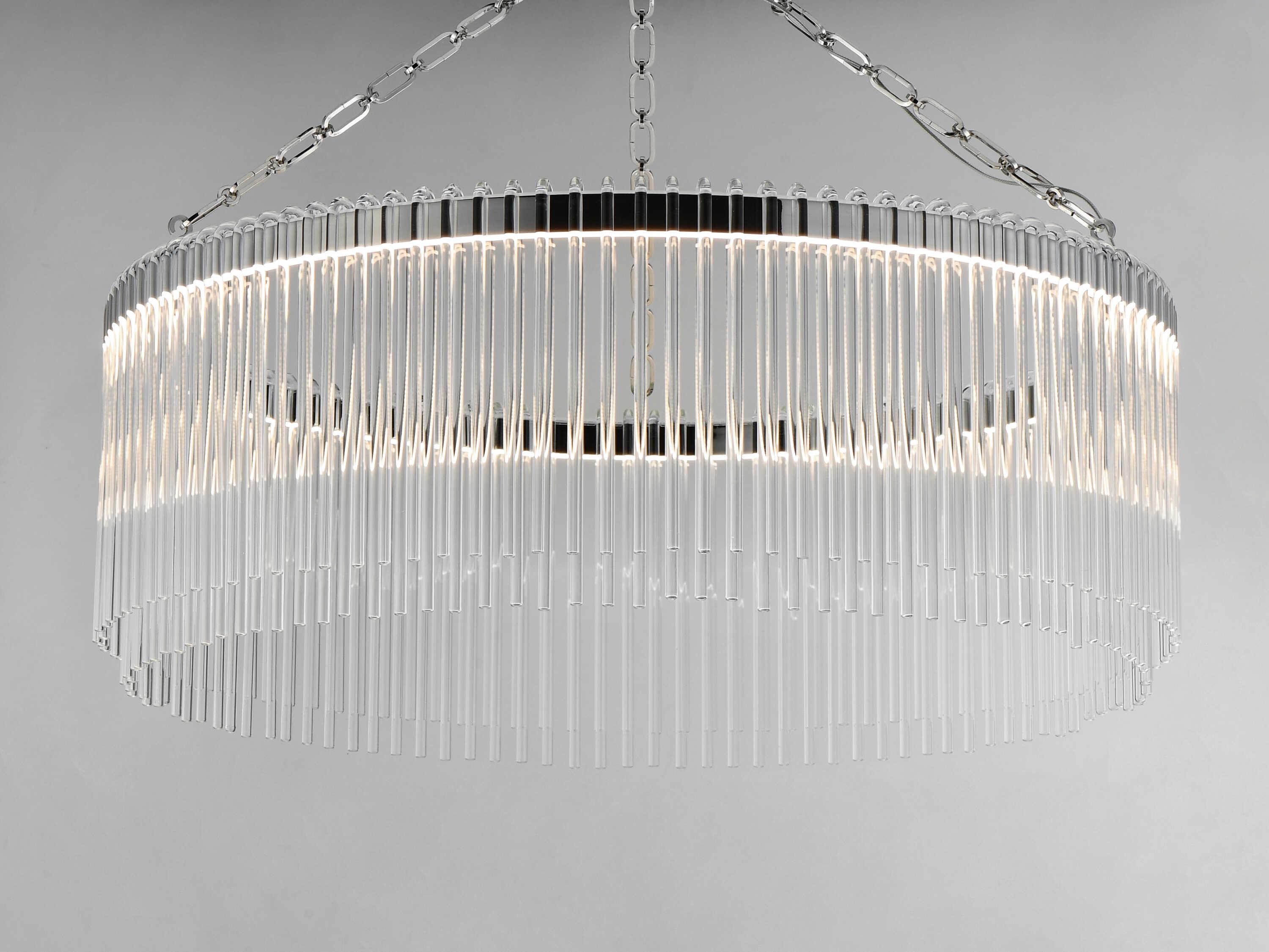 Maxim Lighting Jolie 1-Light Polished Nickel Drum Pendant