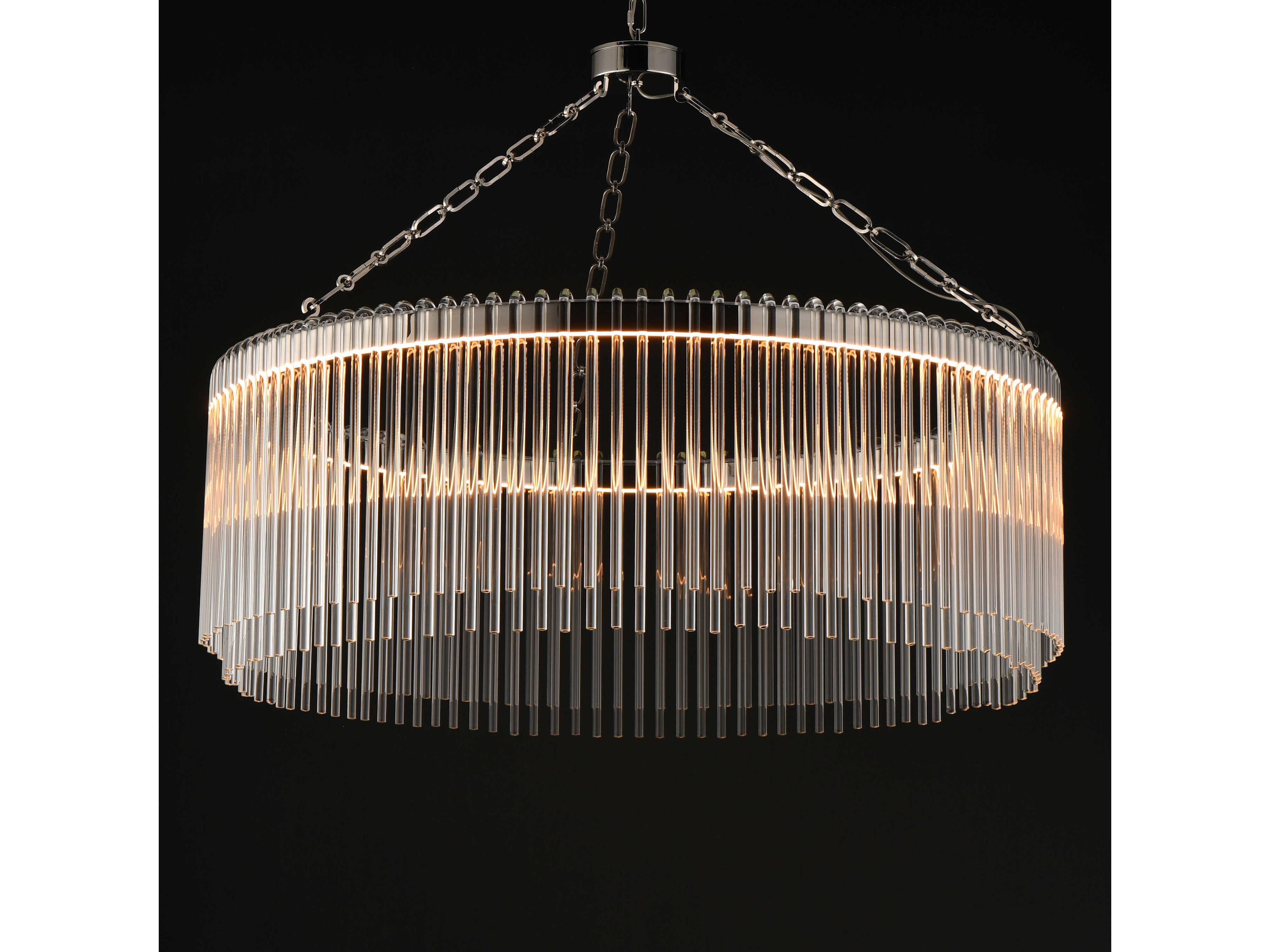 Maxim Lighting Jolie 1-Light Polished Nickel Drum Pendant