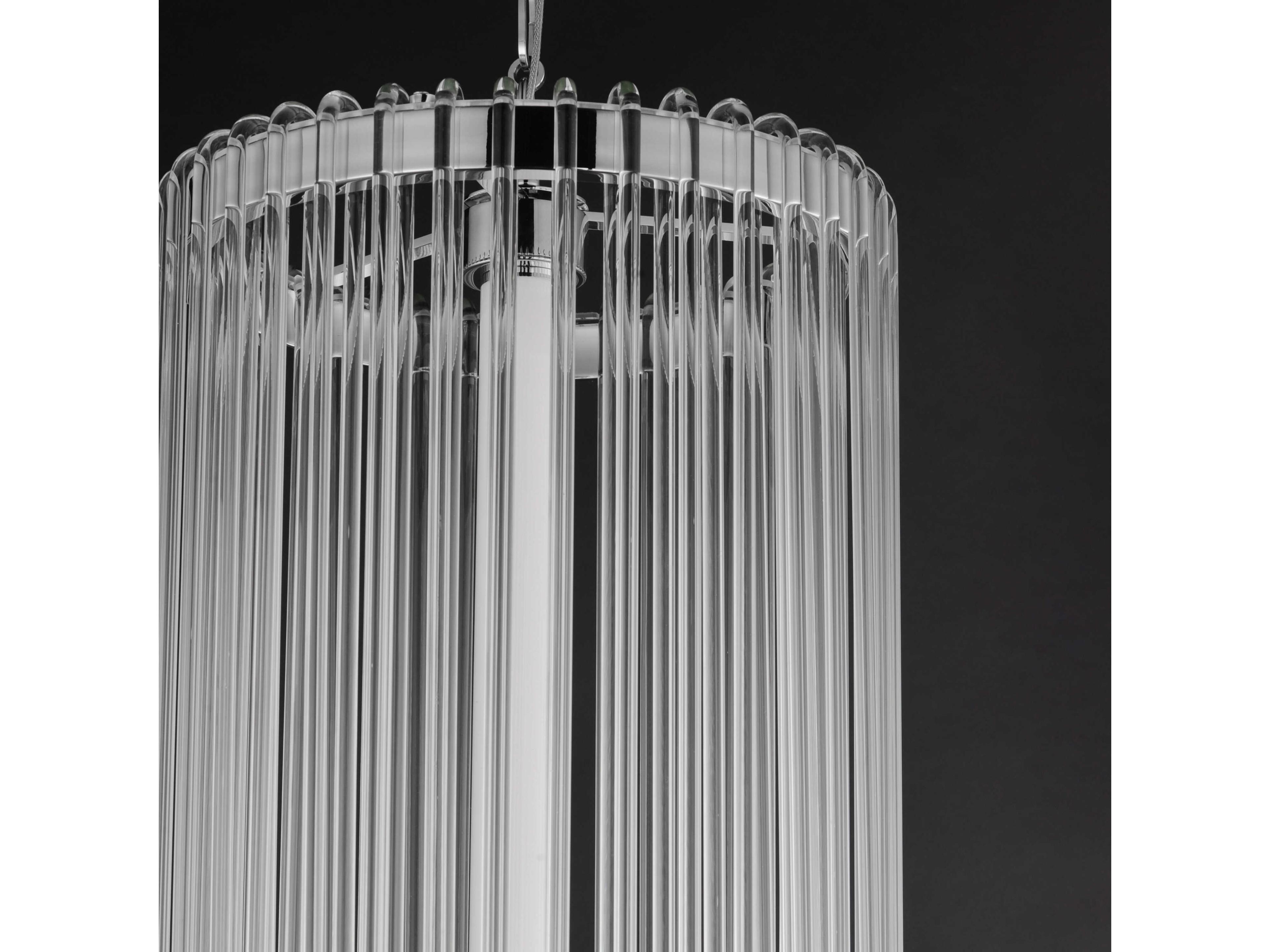 Maxim Lighting Jolie 1-Light Polished Nickel Cylinder Pendant