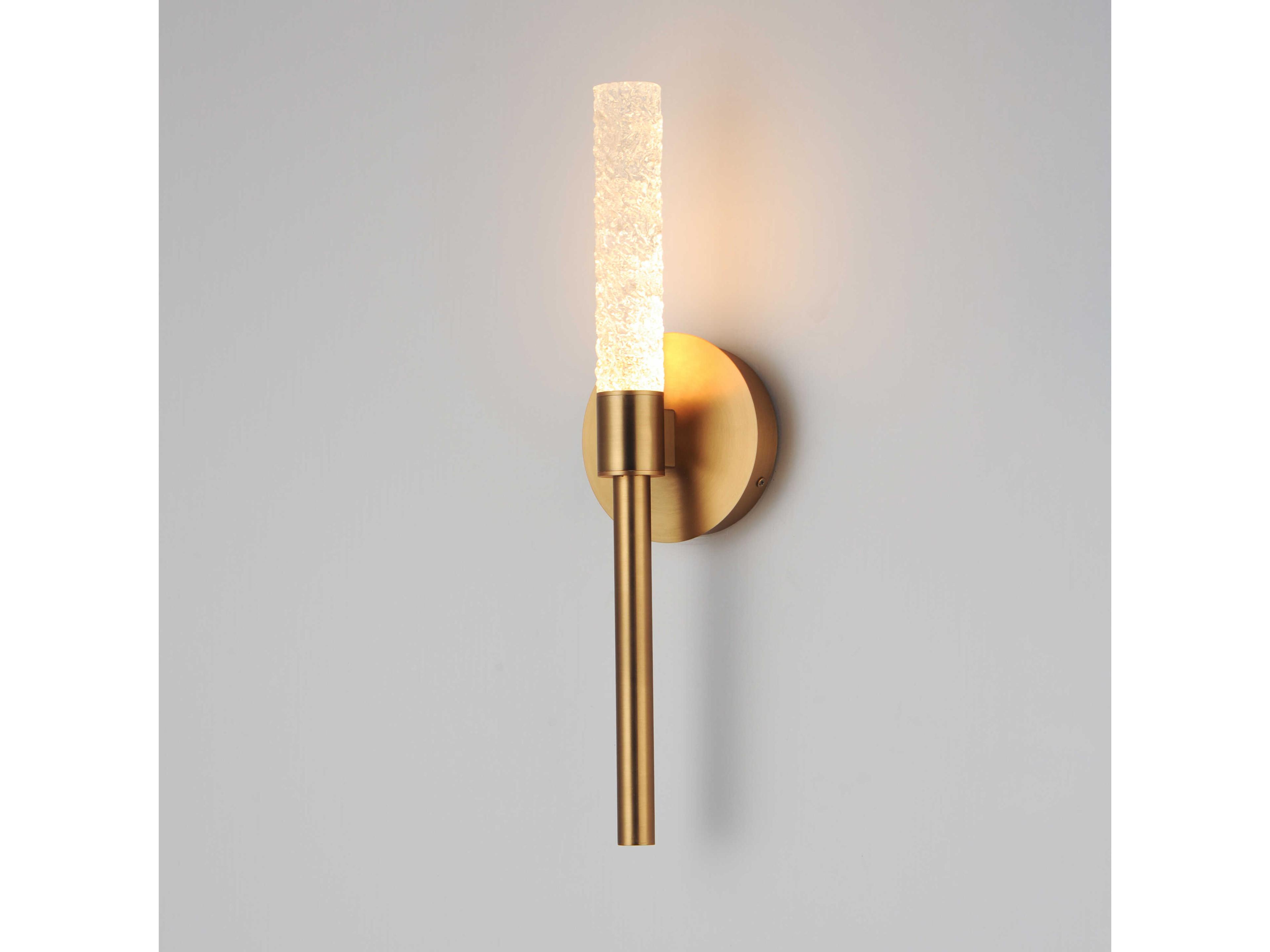 Maxim Lighting Duchess 1-Light Natural Aged Brass Wall Sconce