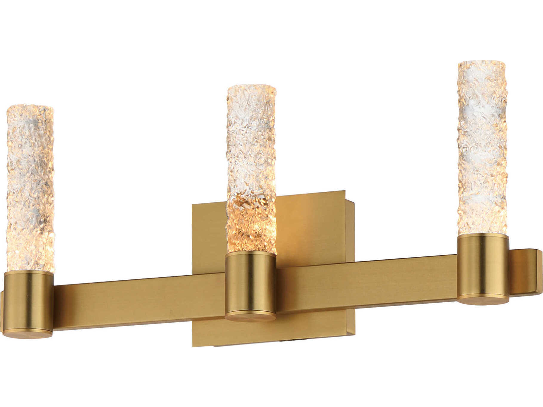 Maxim Lighting Duchess 3-Light Natural Aged Brass Vanity Light
