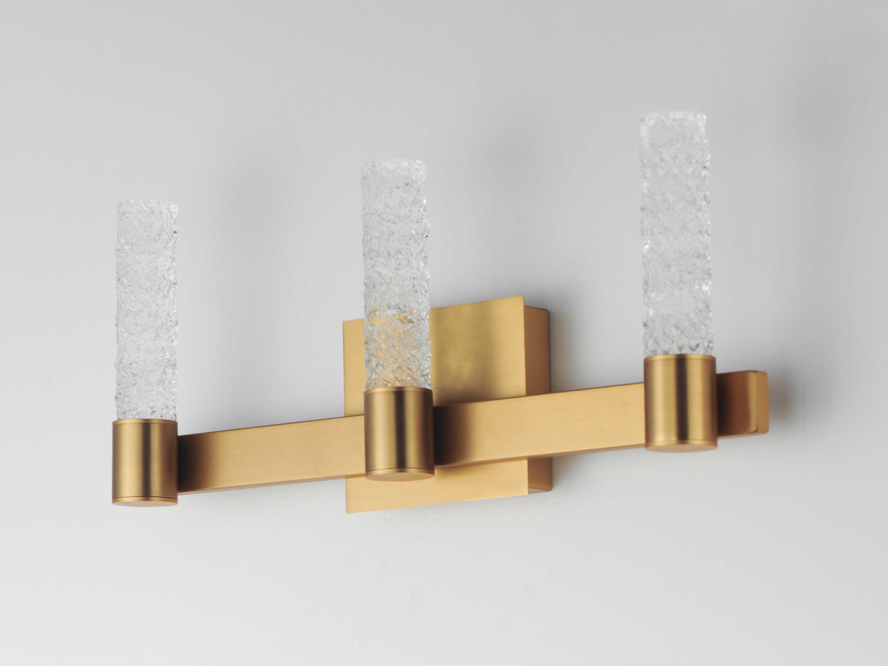 Maxim Lighting Duchess 3-Light Natural Aged Brass Vanity Light