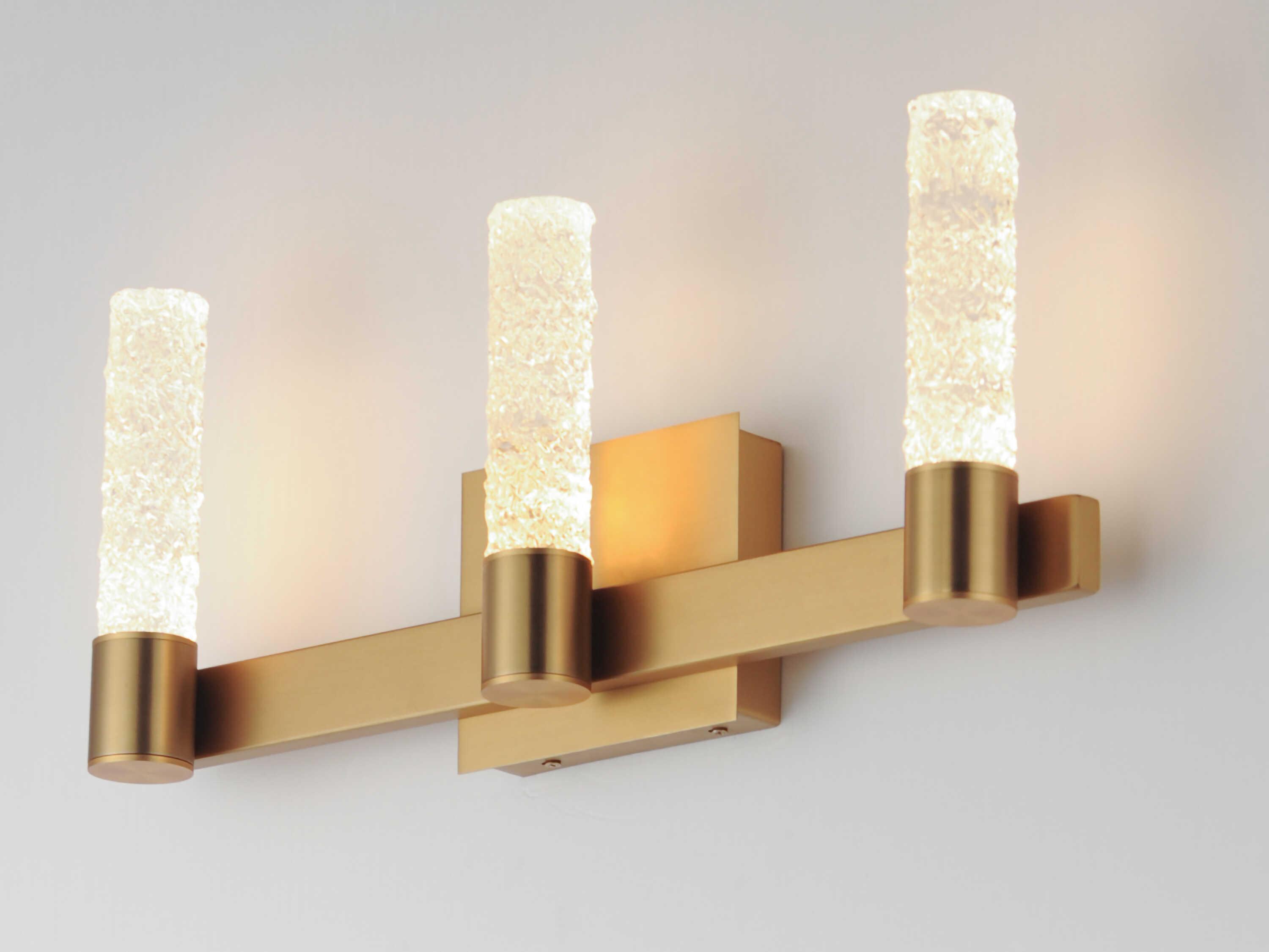 Maxim Lighting Duchess 3-Light Natural Aged Brass Vanity Light