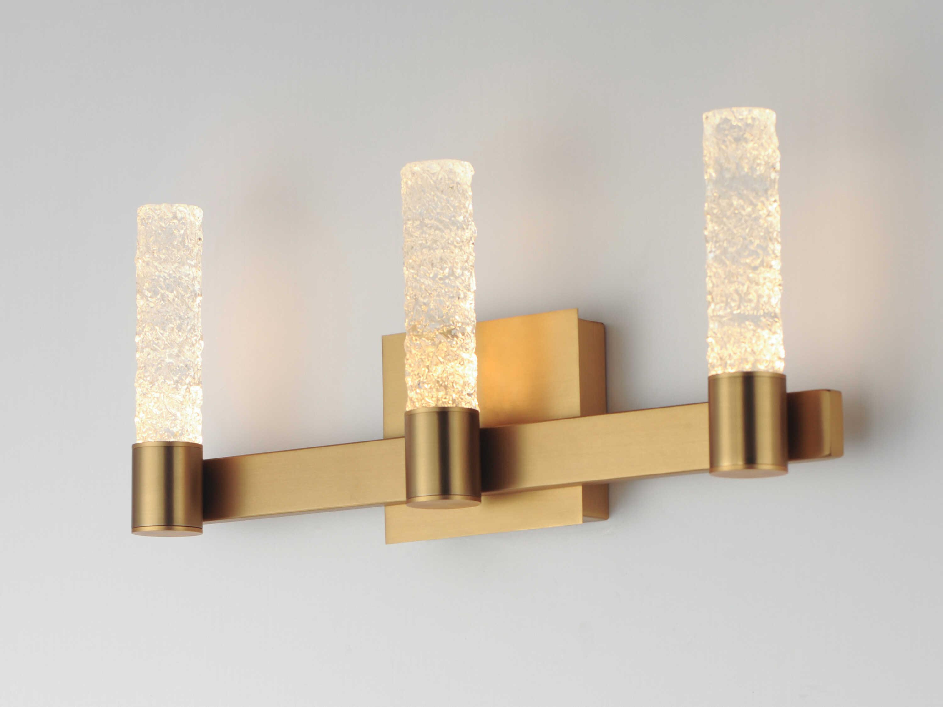 Maxim Lighting Duchess 3-Light Natural Aged Brass Vanity Light