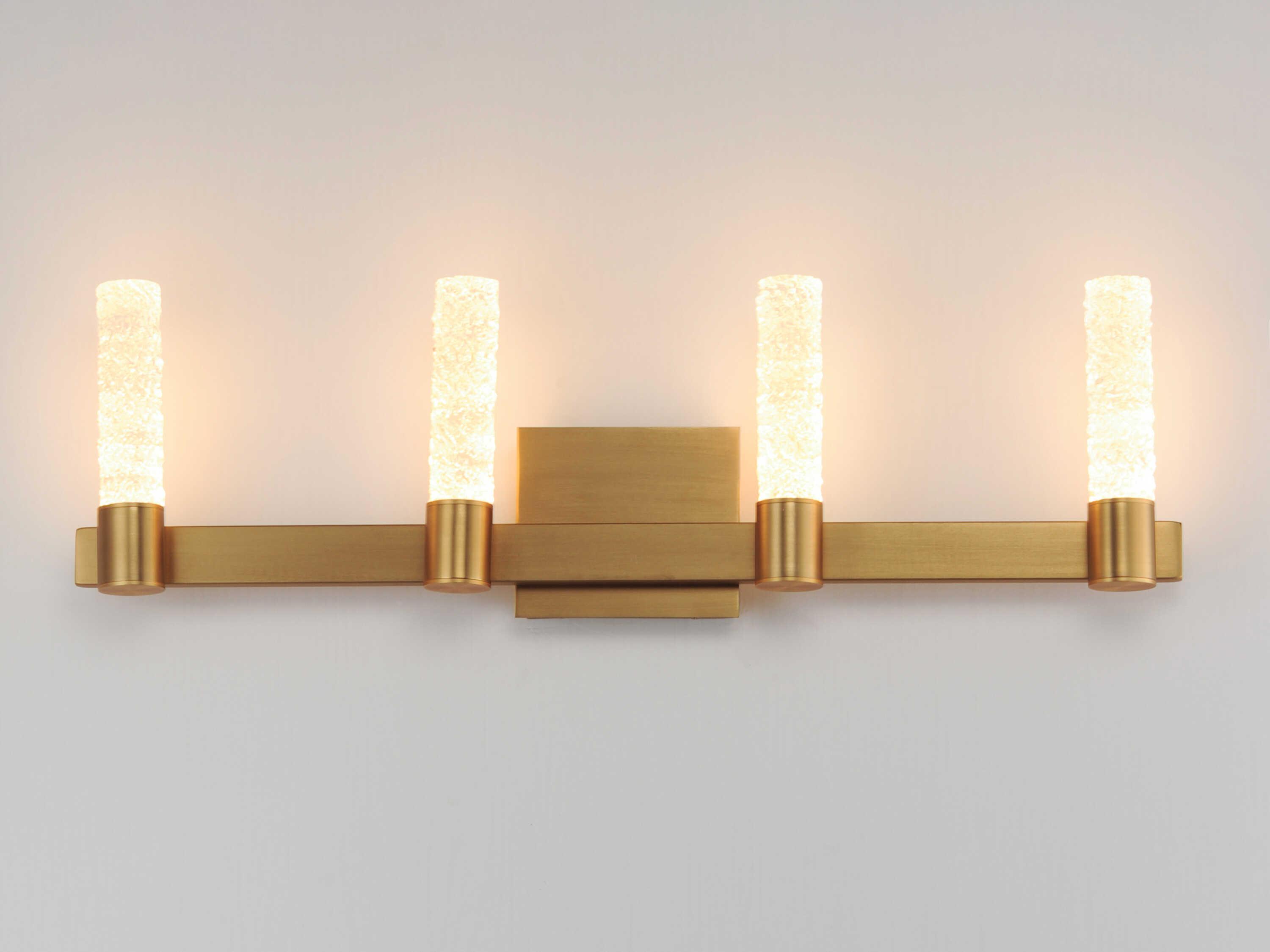 Maxim Lighting Duchess 4-Light Natural Aged Brass Vanity Light